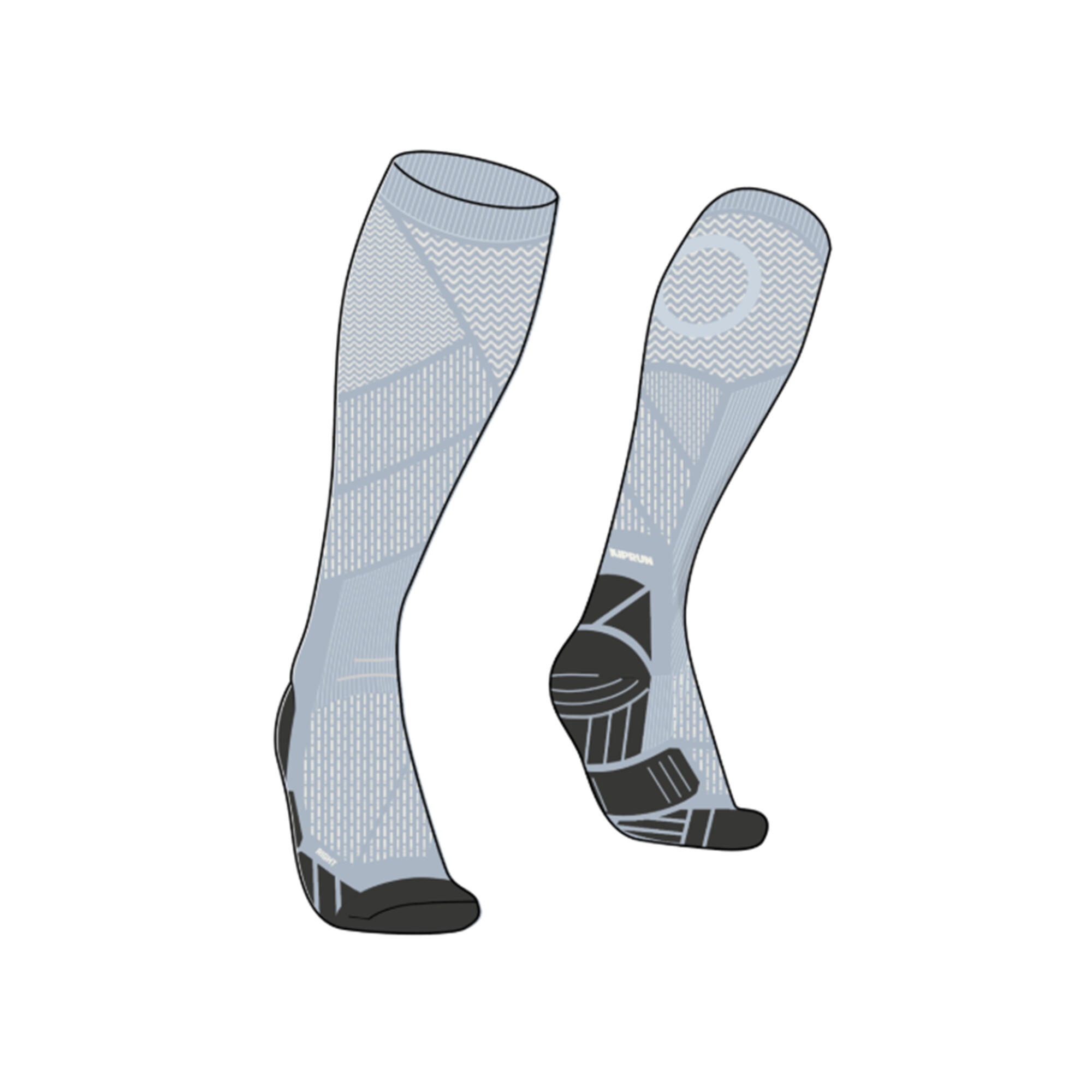 KIPRUN 900 Compression Running Socks - blue