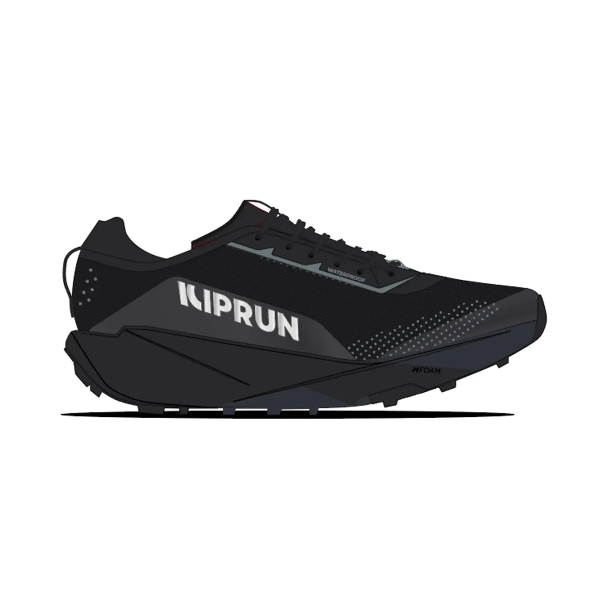 Încălțăminte impermeabilă de trail, Kiprun kipsummit, negru Bărbați 15/19