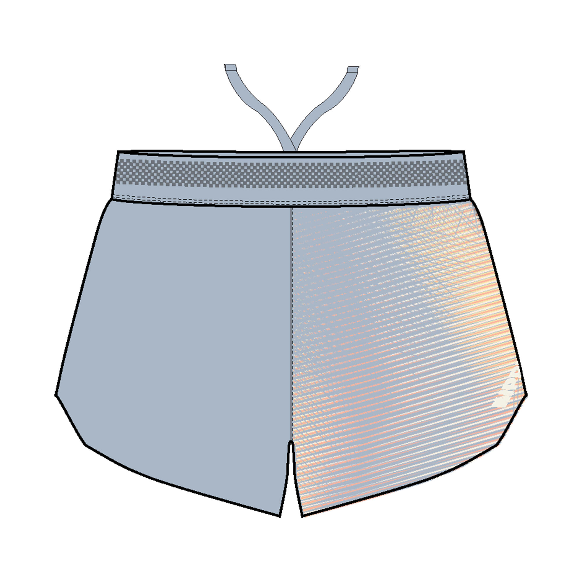 Pantaloncini running e trail donna RUN 900 LIGHT blu 12/17