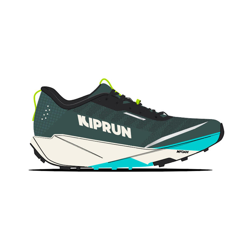 Încălțăminte de trail running, Kiprun Kipsummit Verde Bărbaţi