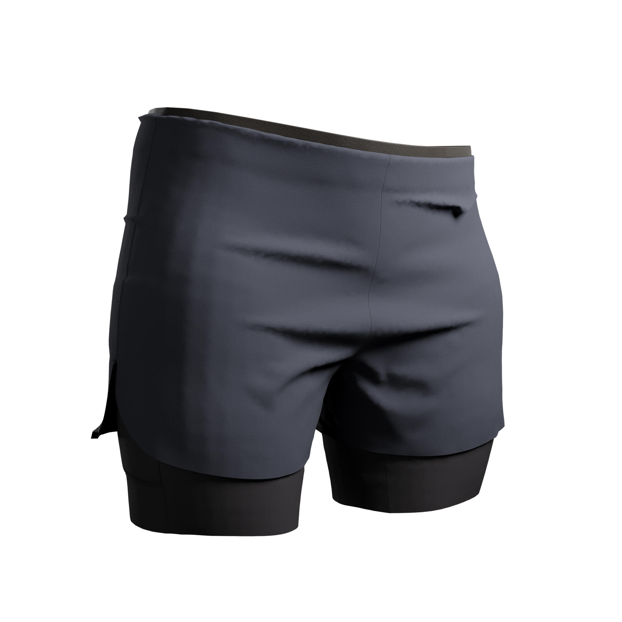 Women’s 2-in-1 Running Shorts, Run 500 Comfort  - KIPRUN