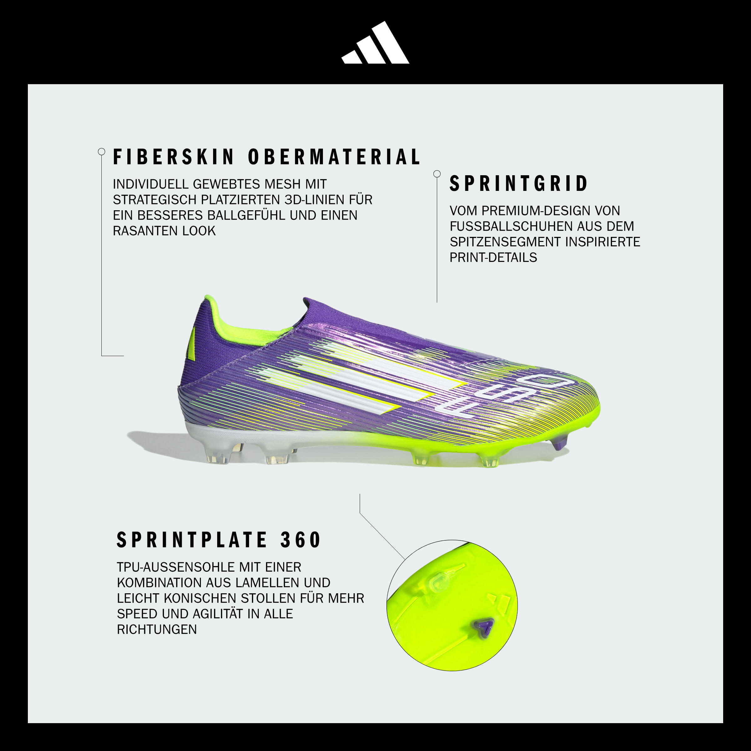 Gebraucht - Damen/Herren Fußball Nockenschuh FG/MG - ADIDAS F50 League Lacele... 3/10