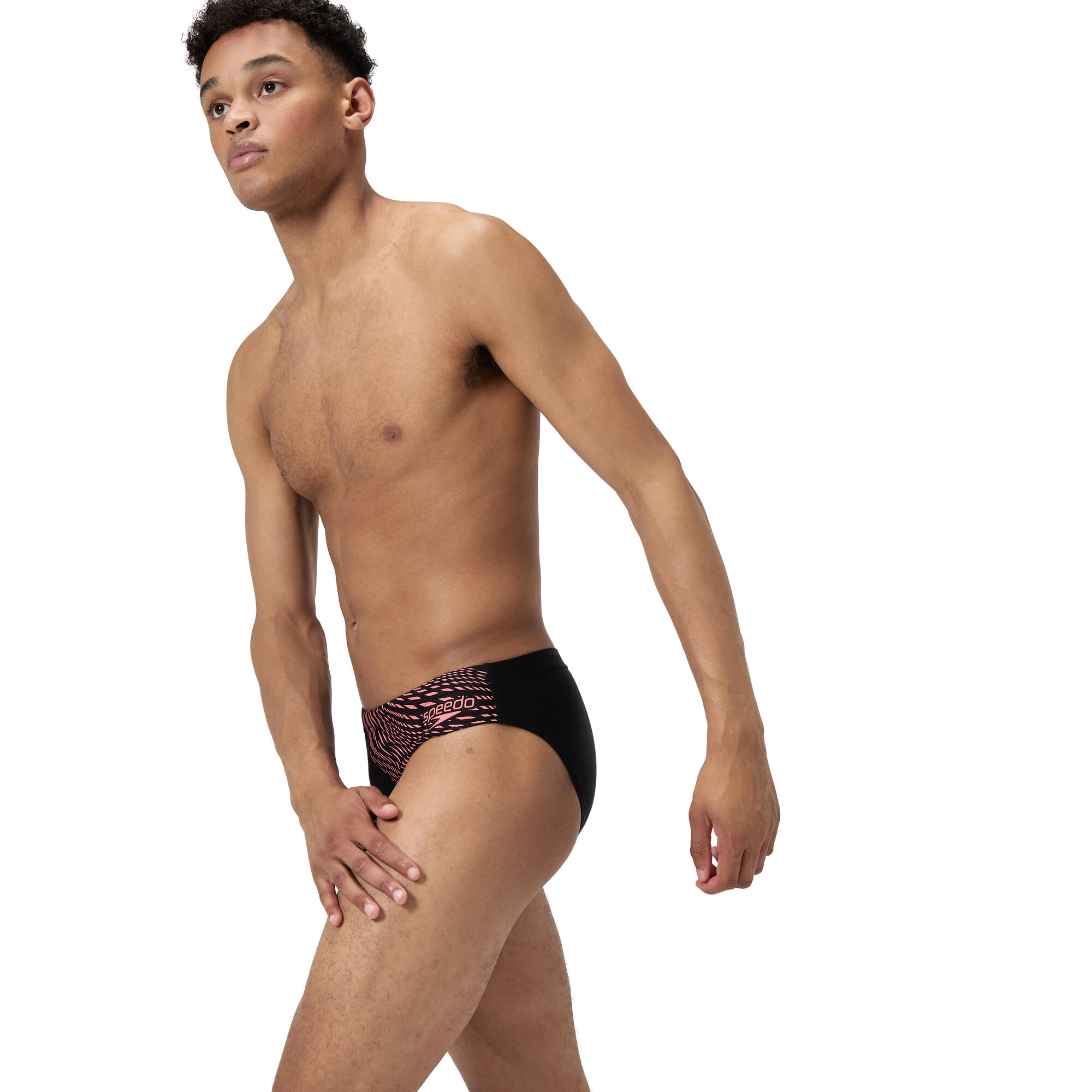 Costume slip uomo SPEEDO Medley nero corallo 6/11