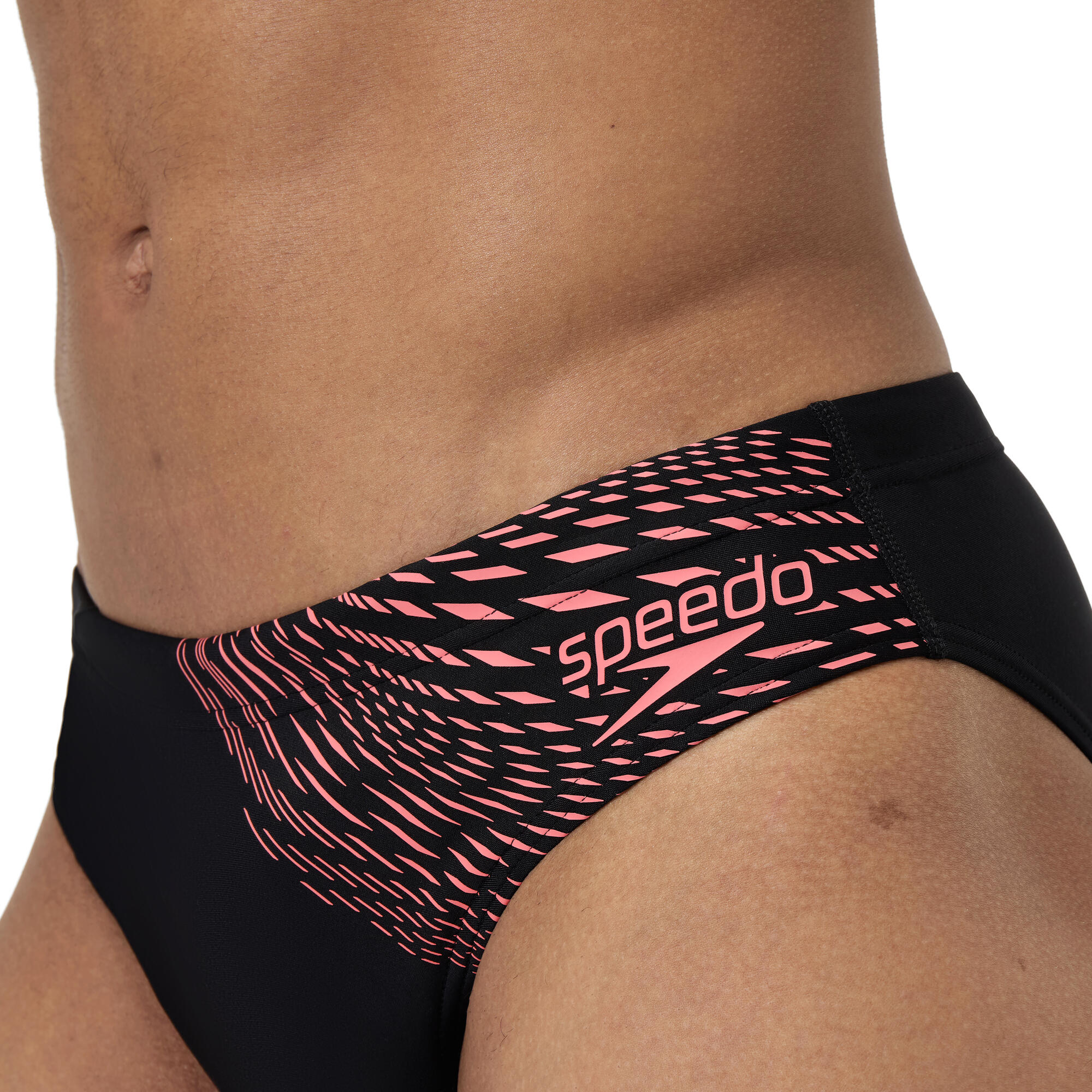 Costume slip uomo SPEEDO Medley nero corallo 4/11