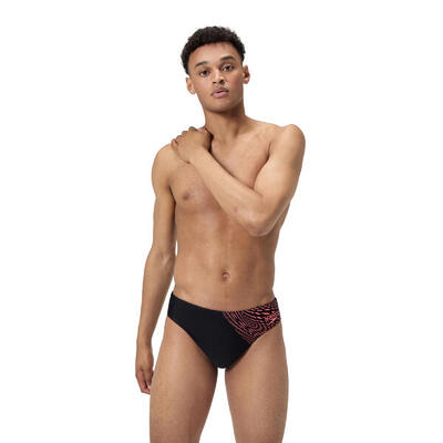Costume slip uomo SPEEDO Medley nero corallo