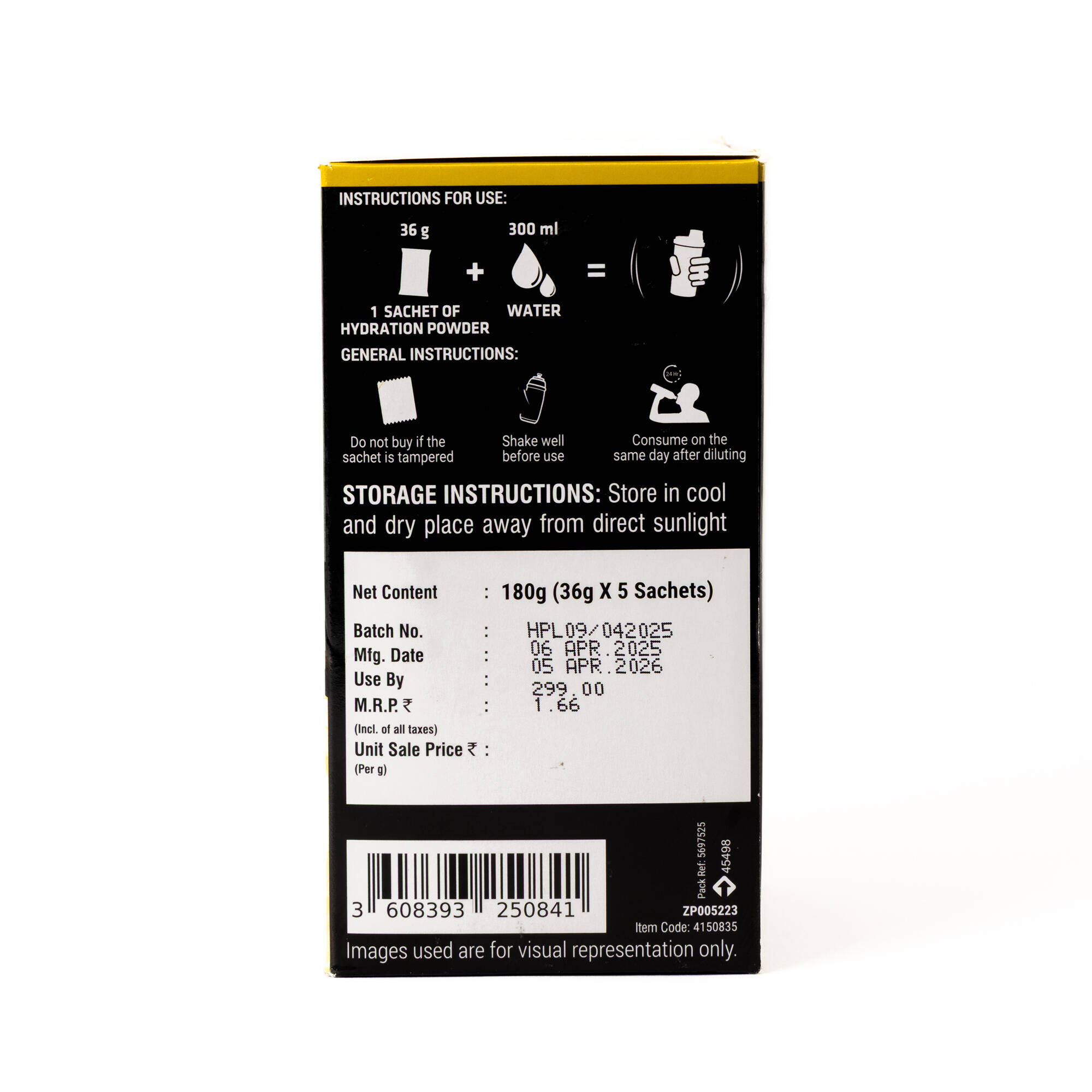 Hydration Powder pack of 5 - Lemon -  5