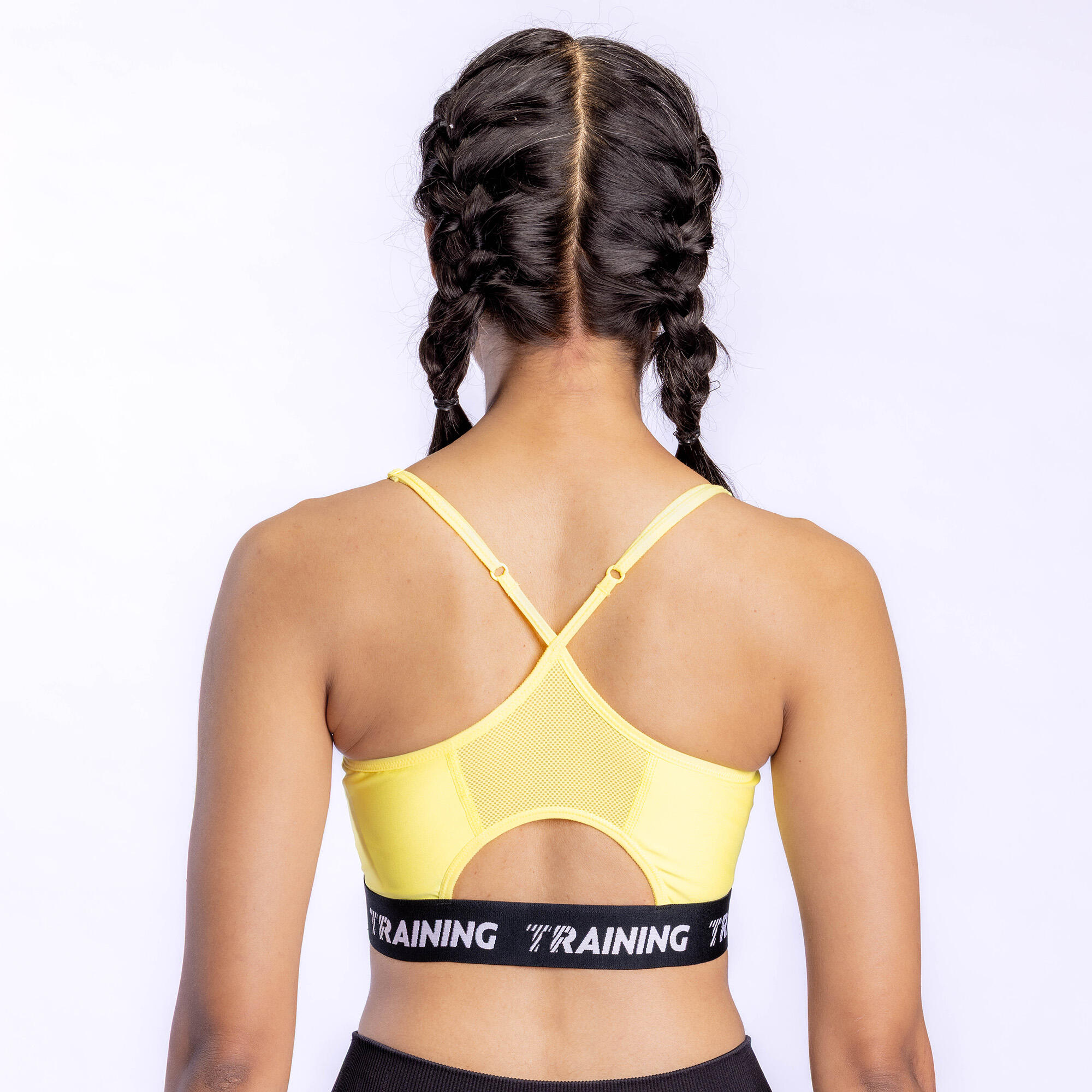 Women's Light Support Thin Crossover Strap Sports Bra