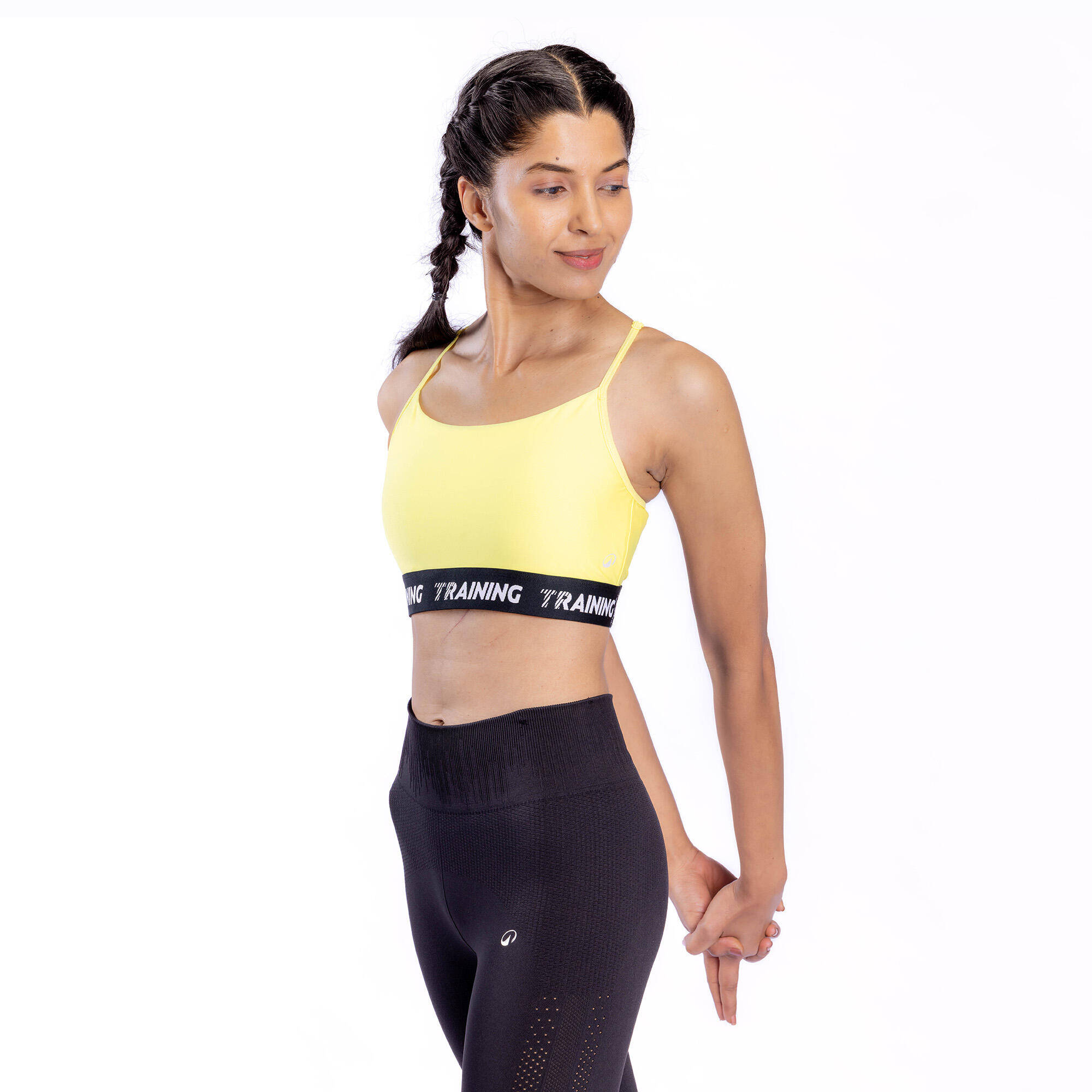 Women's Light Support Thin Crossover Strap Sports Bra