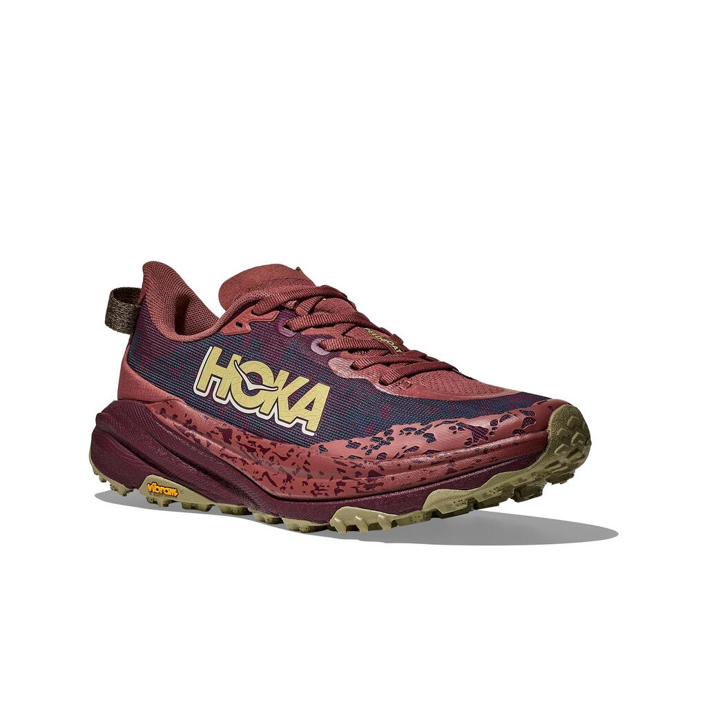 Women's Trail Running Shoes Hoka Speedgoat 6 Burgundy