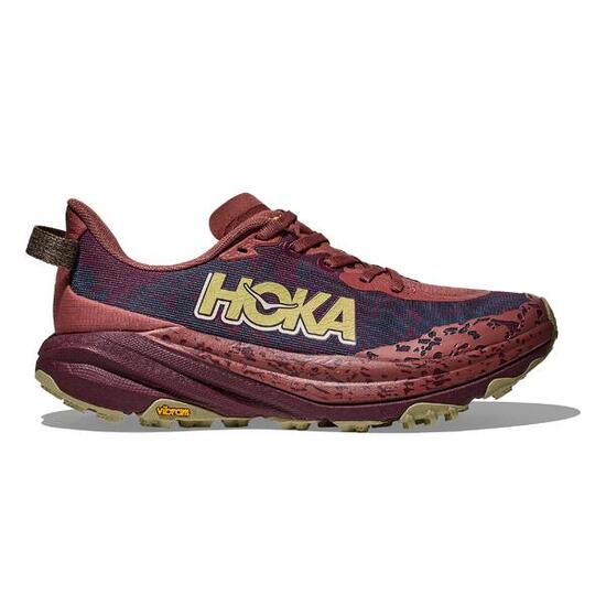 Chaussure de trail running femme, Hoka Speedgoat 6 bordeaux