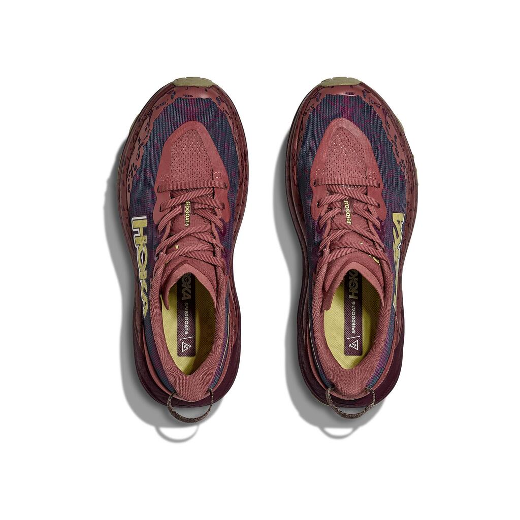 Women's Trail Running Shoes Hoka Speedgoat 6 Burgundy
