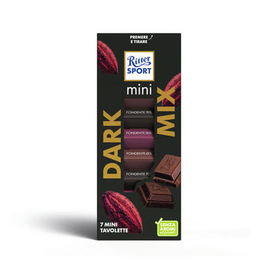 Barretta energetica Ritter Mini Tower. sette gusti al cioccolato fondente