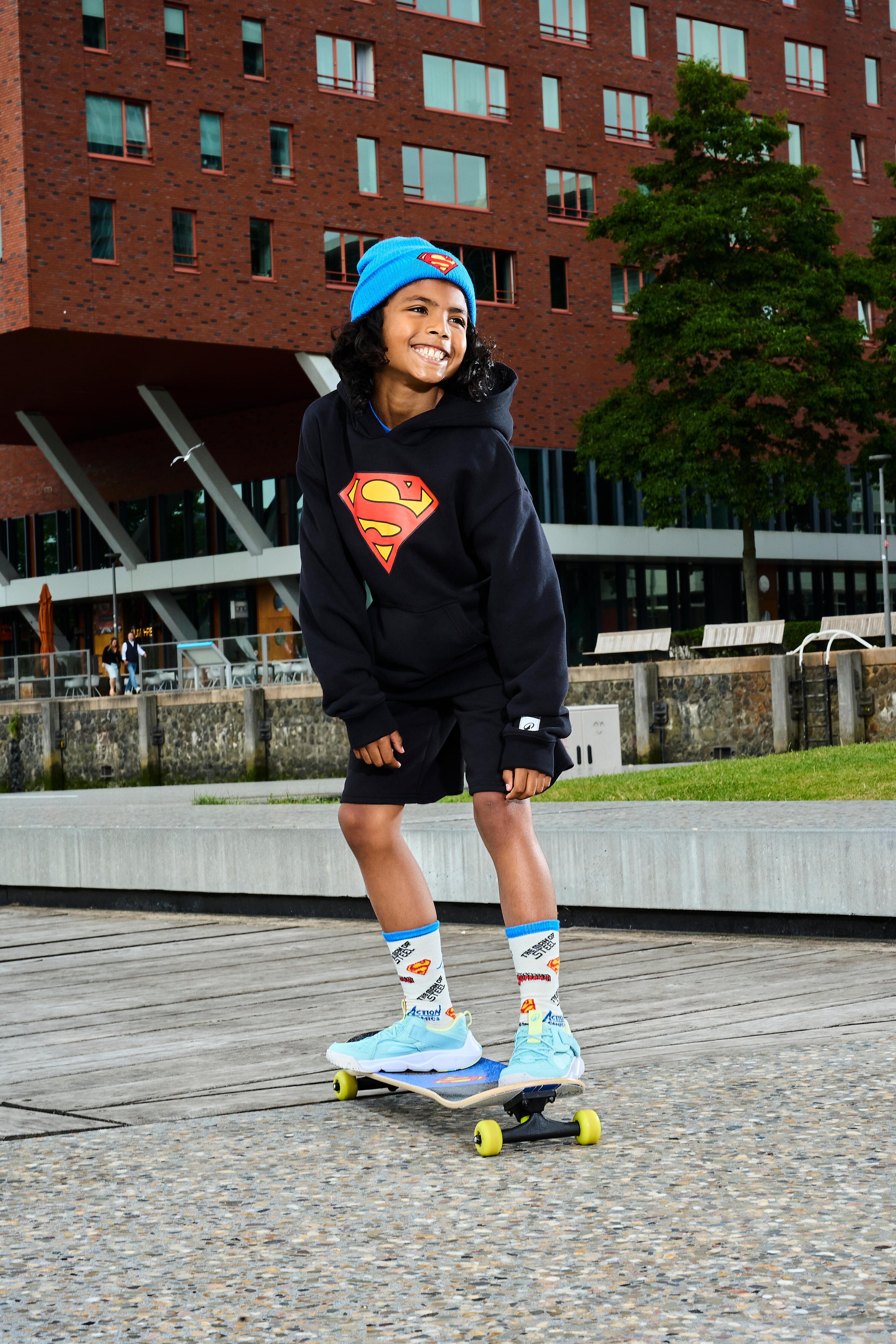 Skateboard bambini 3-7 anni PLAY 120 SUPERMAN 12/16