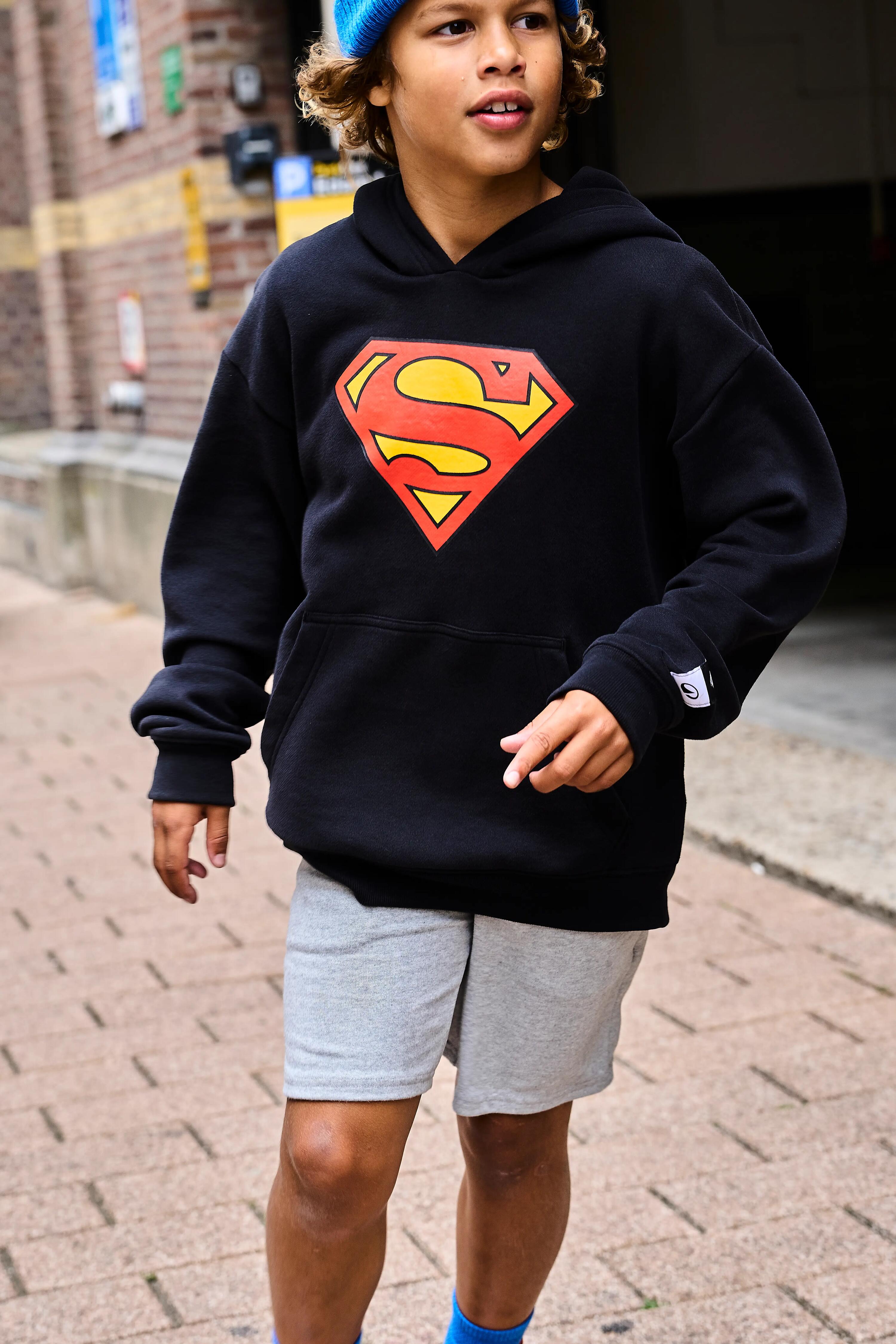 Hanorac Superman Negru Copii 15/16