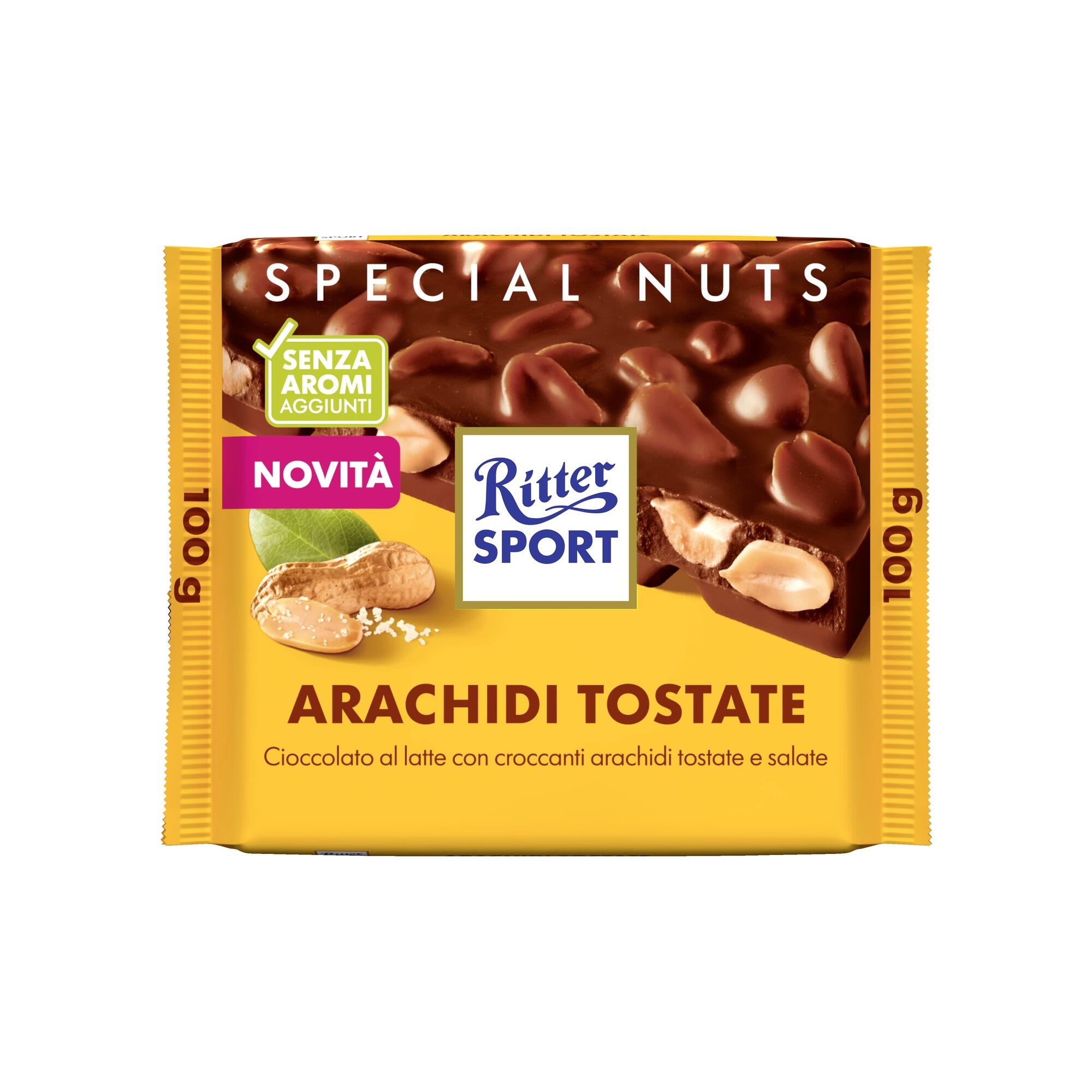 RITTER SPORT BARRETTA ENERGETICA RITTER SPORT PROTEINE SPORTIVE CROCCANTI ALLE ARACHIDI