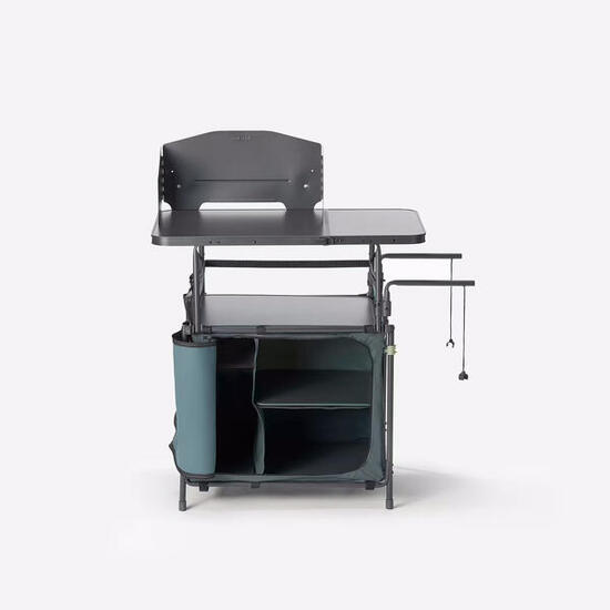 Second Hand - Mobile da cucina campeggio pieghevole L | grigio e verde - BUONO