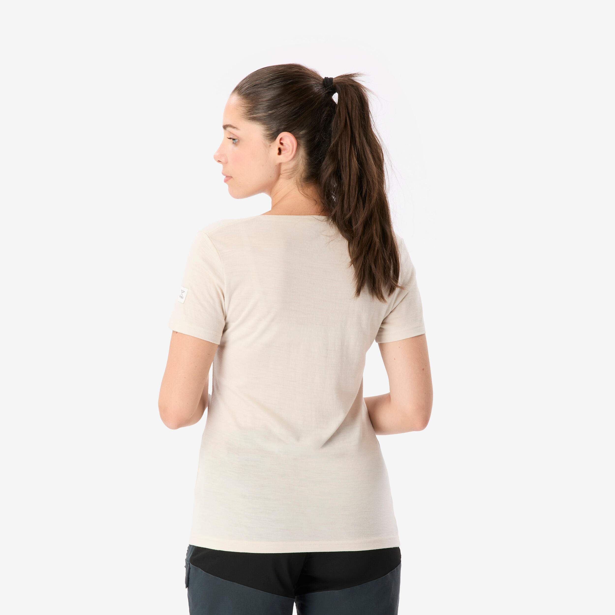 Women’s short-sleeved merino wool T-shirt Merino Fresh - Beige 4/8