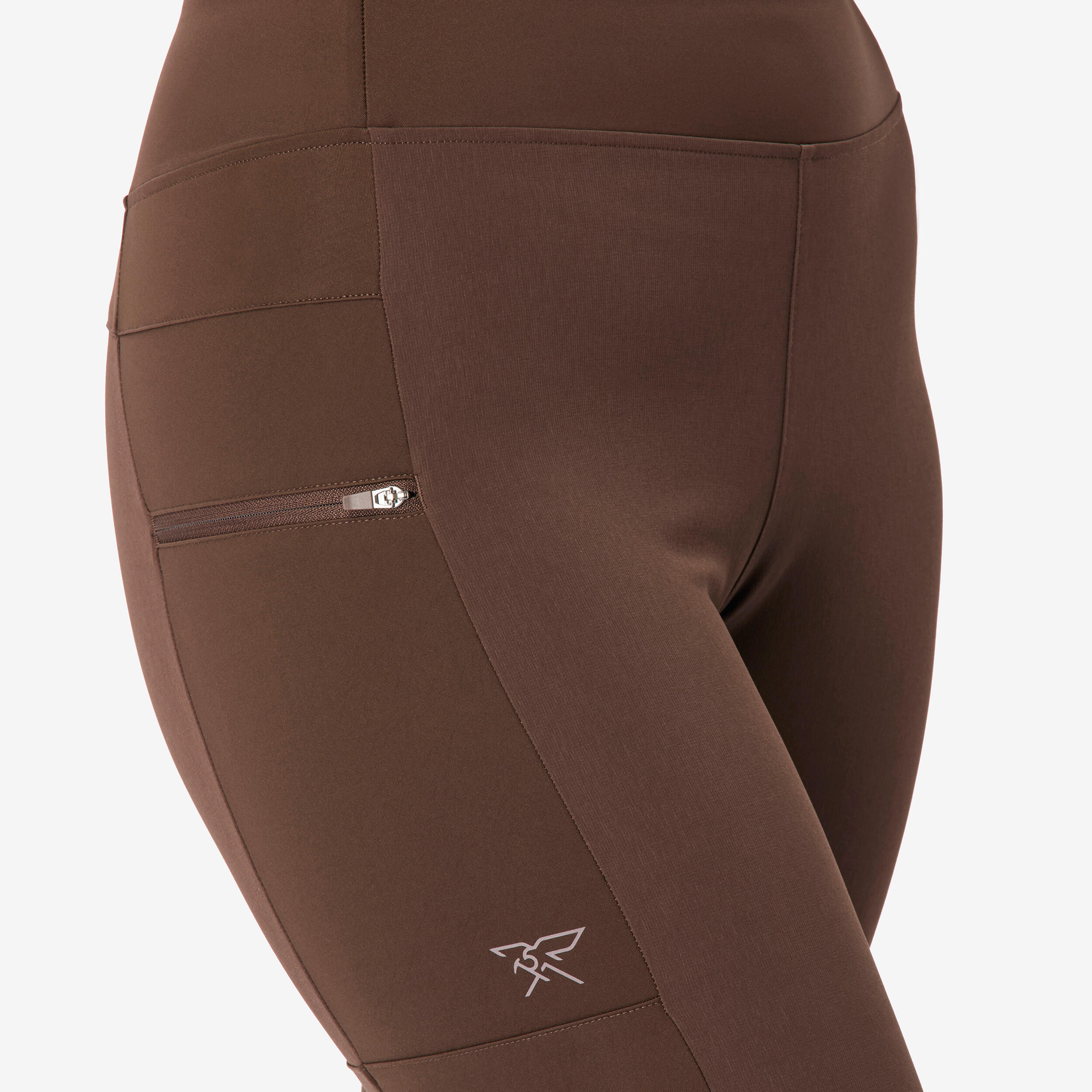 Leggings de trekking resistentes mulher, MT500 castanho 3/8