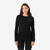 T-shirt 100% laine mérinos manche longue femme, mérinos 100% noir