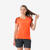 T-shirt de trek manches courtes en laine mérinos femme, Merino Resist orange