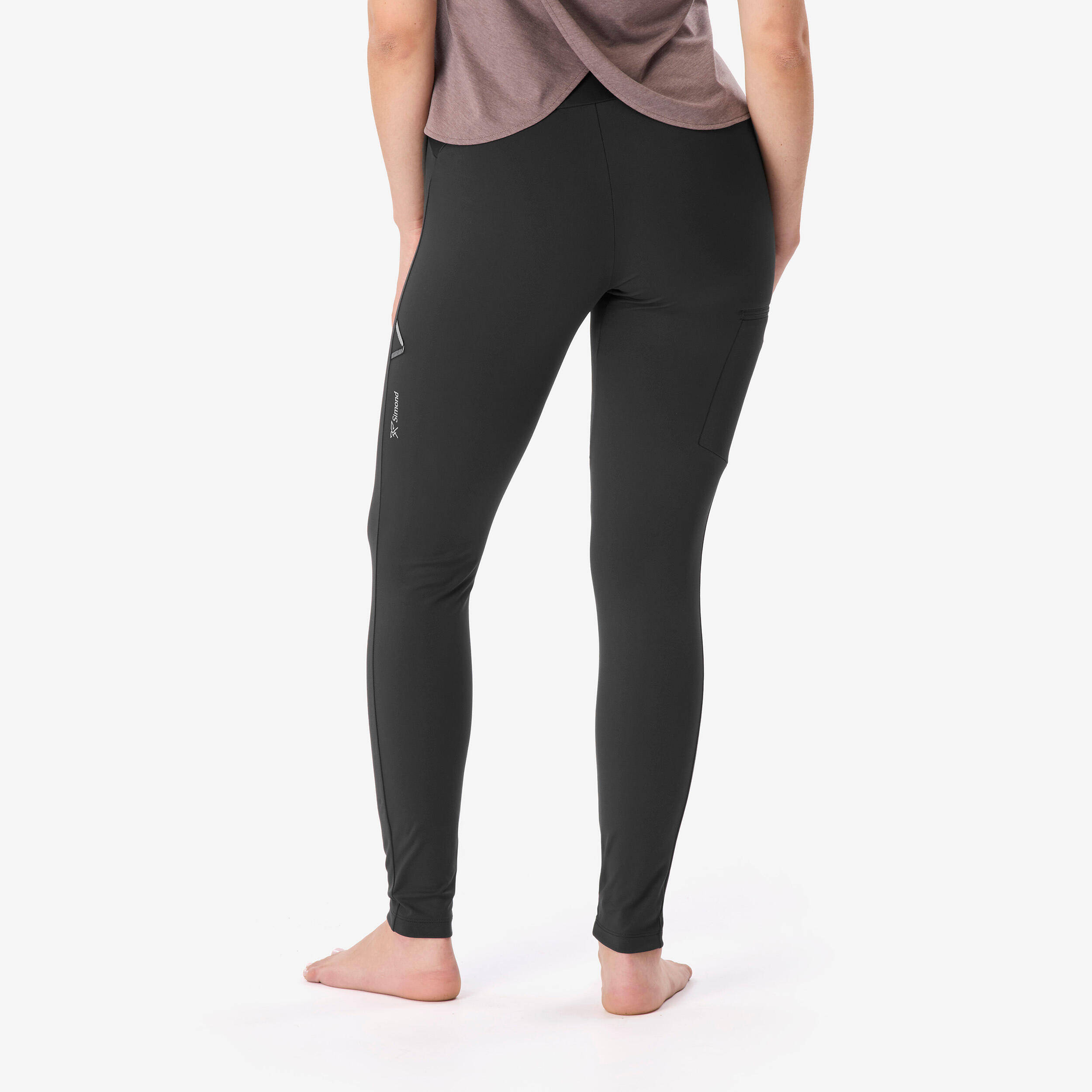 Women’s stretch climbing leggings Vertika black -  3