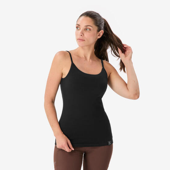 Débardeur en laine mérinos femme, Merino noir