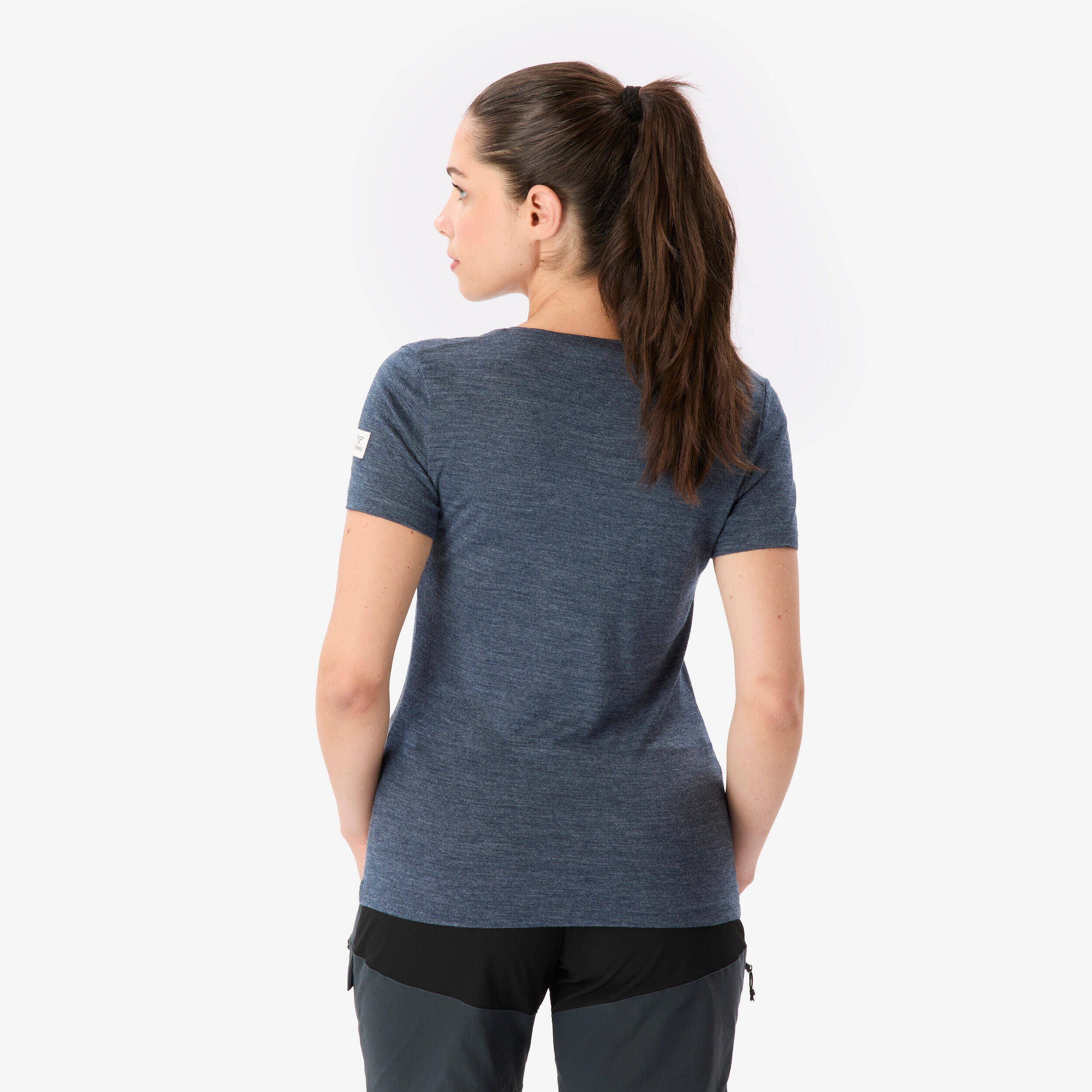 Women’s short-sleeved merino wool T-shirt Merino Fresh - Blue -  4