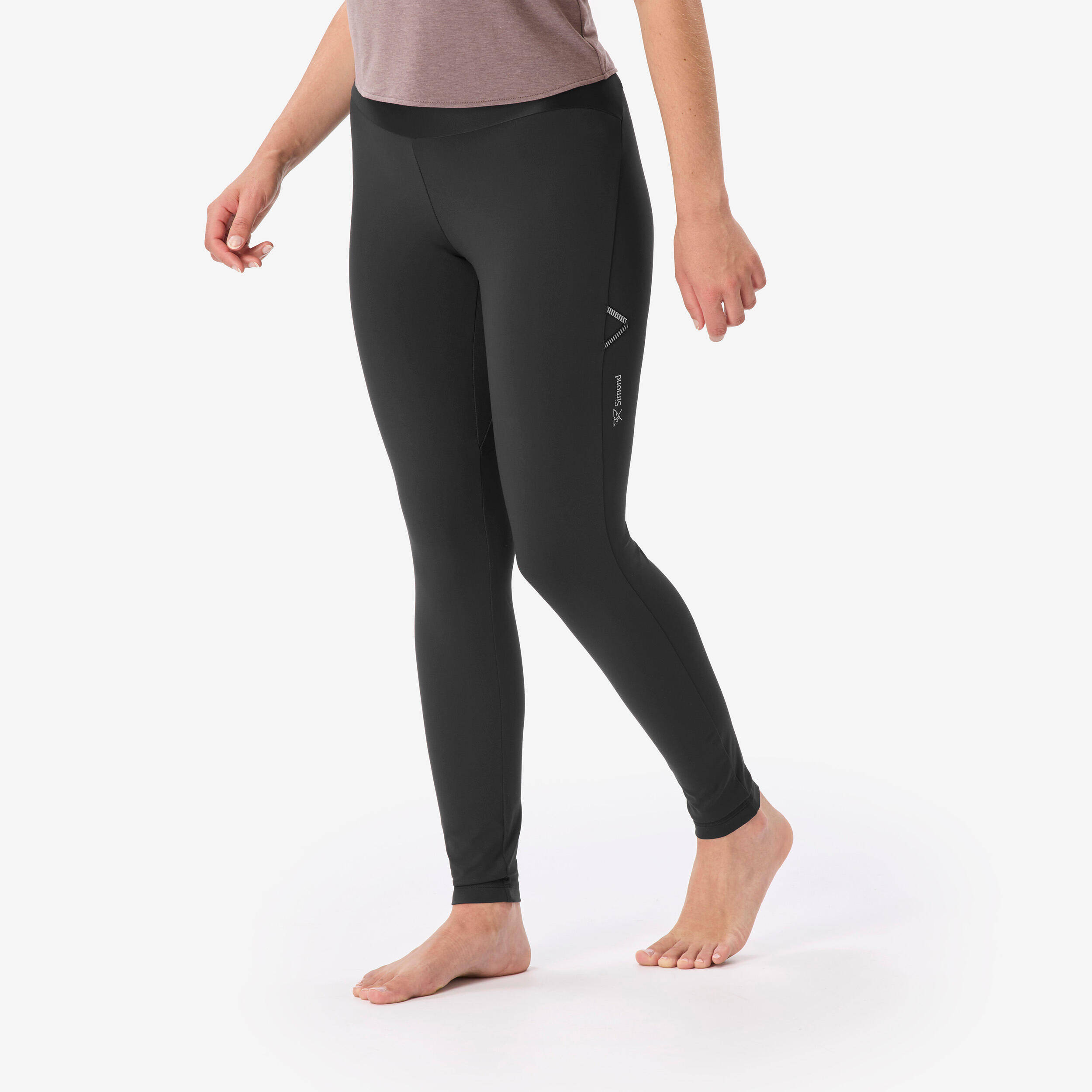 Women’s stretch climbing leggings Vertika black -  1