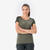 T-shirt de trek manches courtes en laine mérinos femme, Merino Resist kaki
