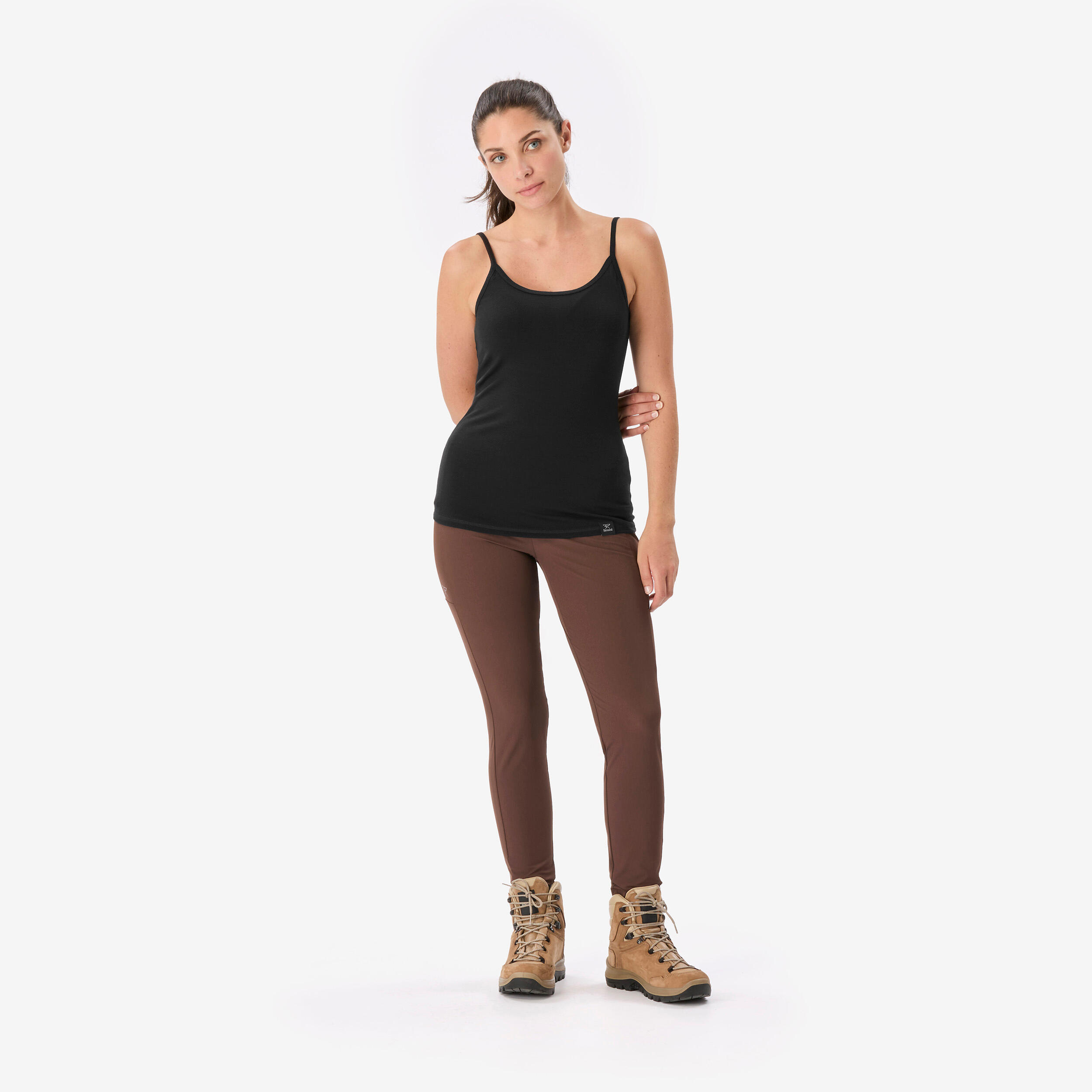 Camisole en laine mérinos femme, 500 2/8