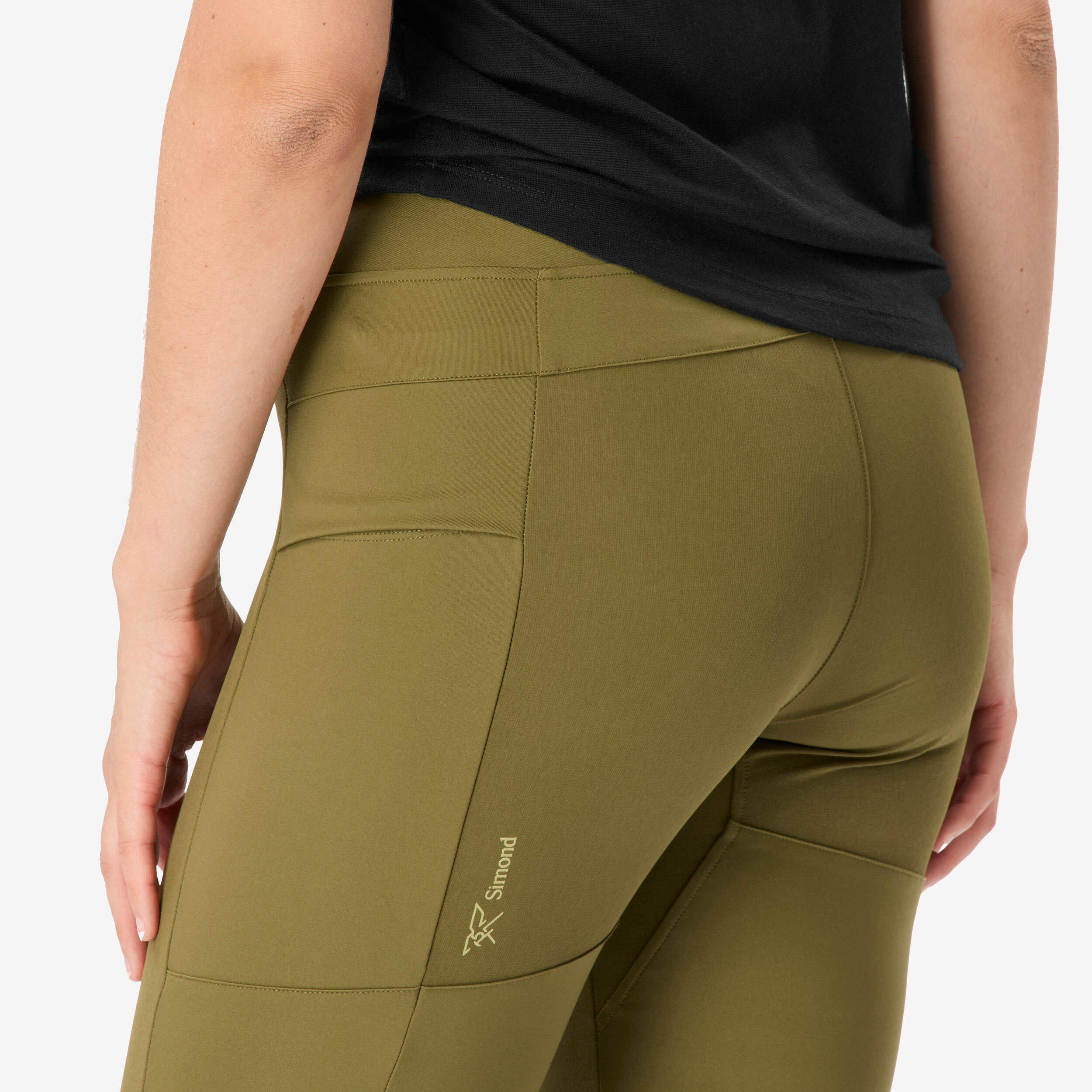 Legging de trekking résistant femme, MT500 kaki 5/8