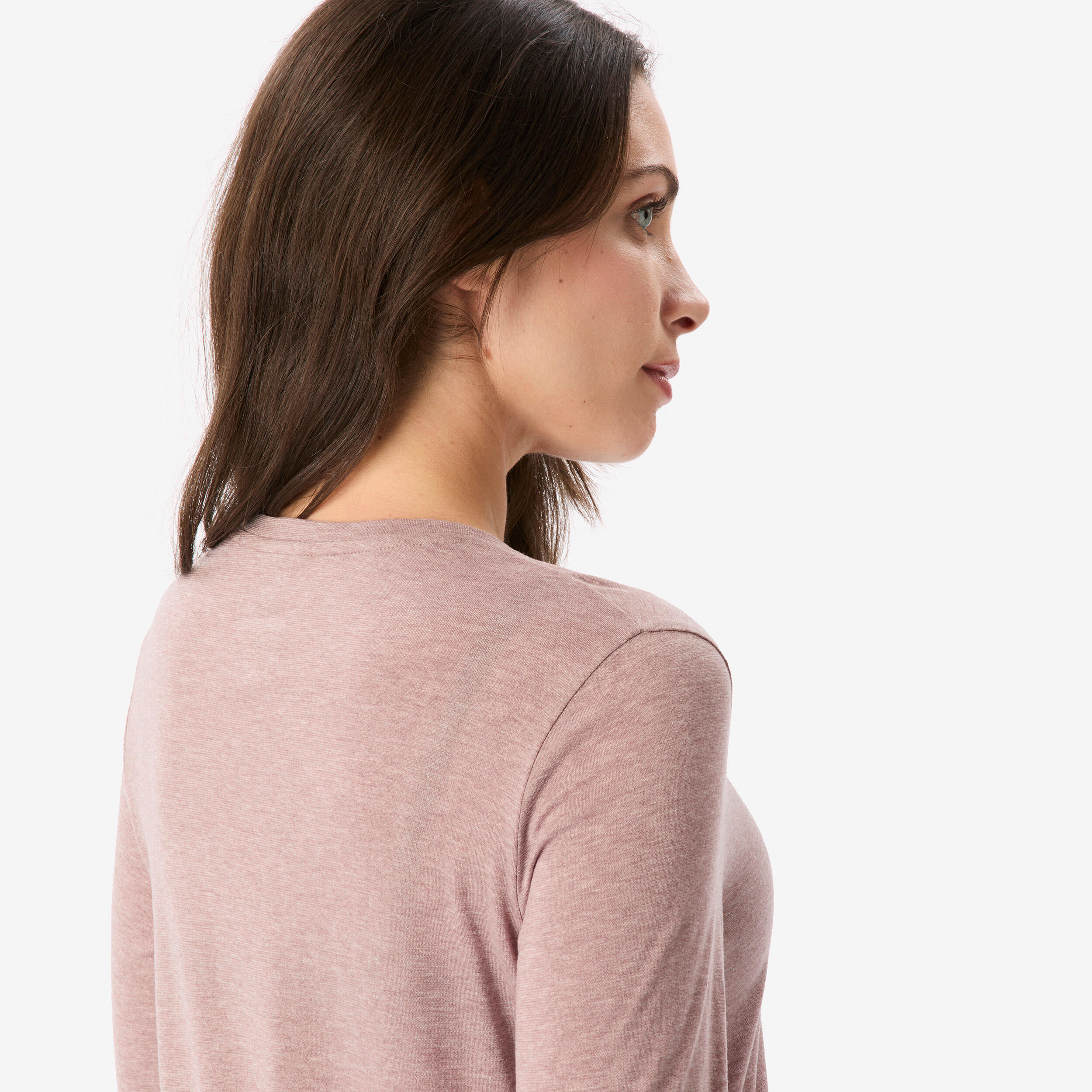 T-shirt maniche lunghe MERINO REC FRESH trekking donna rosa 5/8