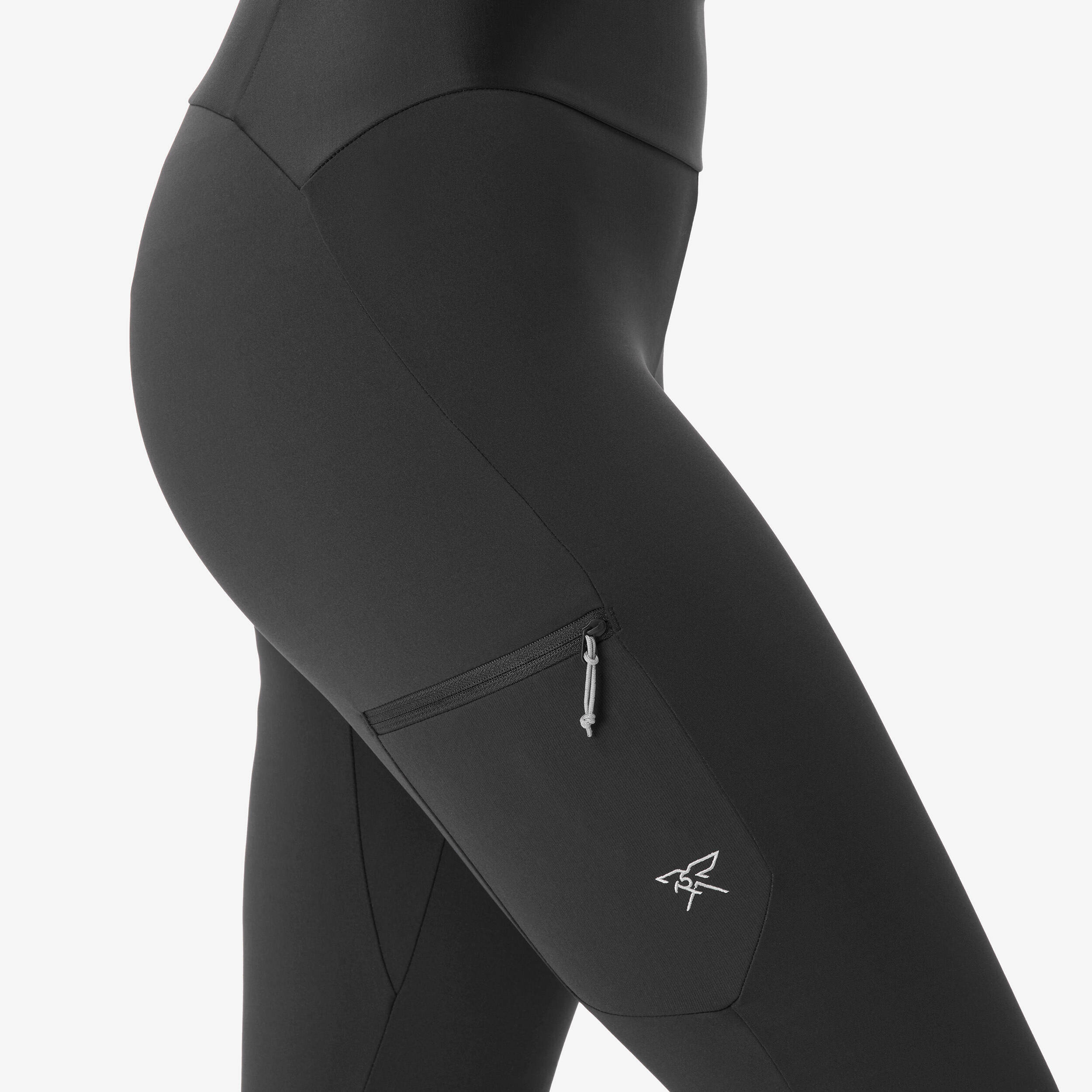 Women’s stretch climbing leggings Vertika black -  4