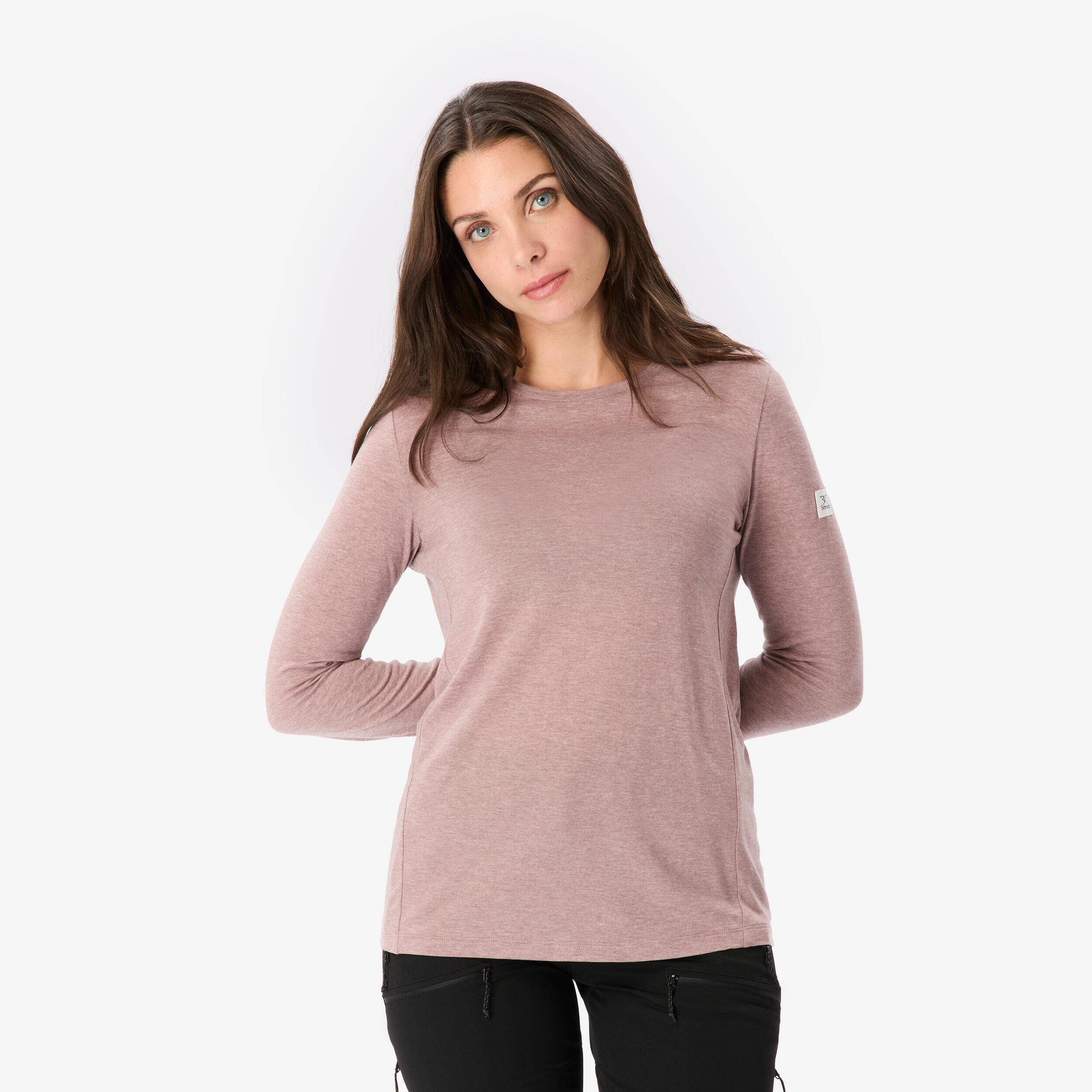 Women's 40% recycled merino wool long-sleeved T-shirt, Merino Rec Fresh