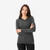 T-shirt laine mérinos de trek & voyage femme, Merino fresh noir