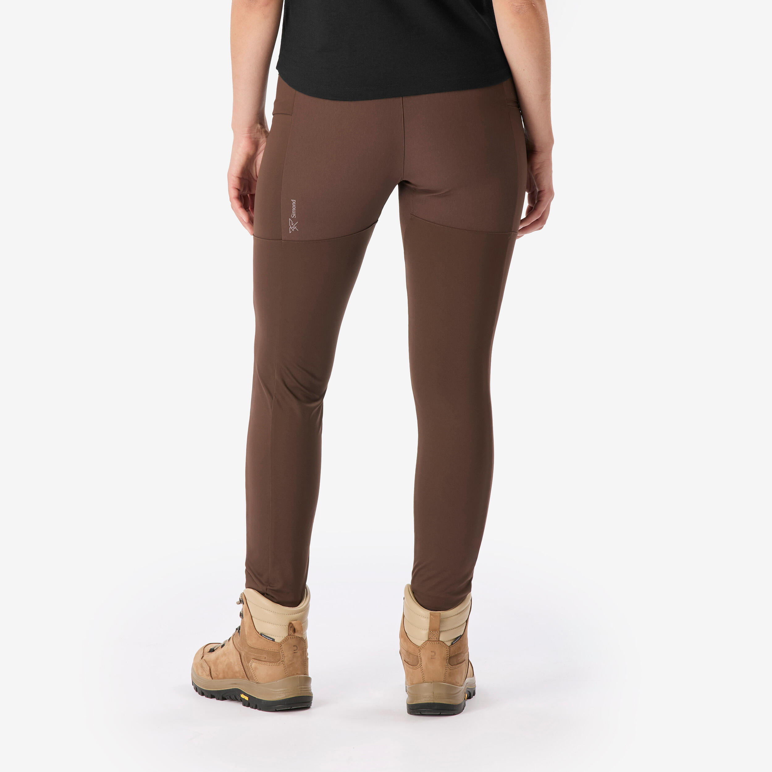 Leggings de trekking resistentes mulher, MT500 castanho 4/8