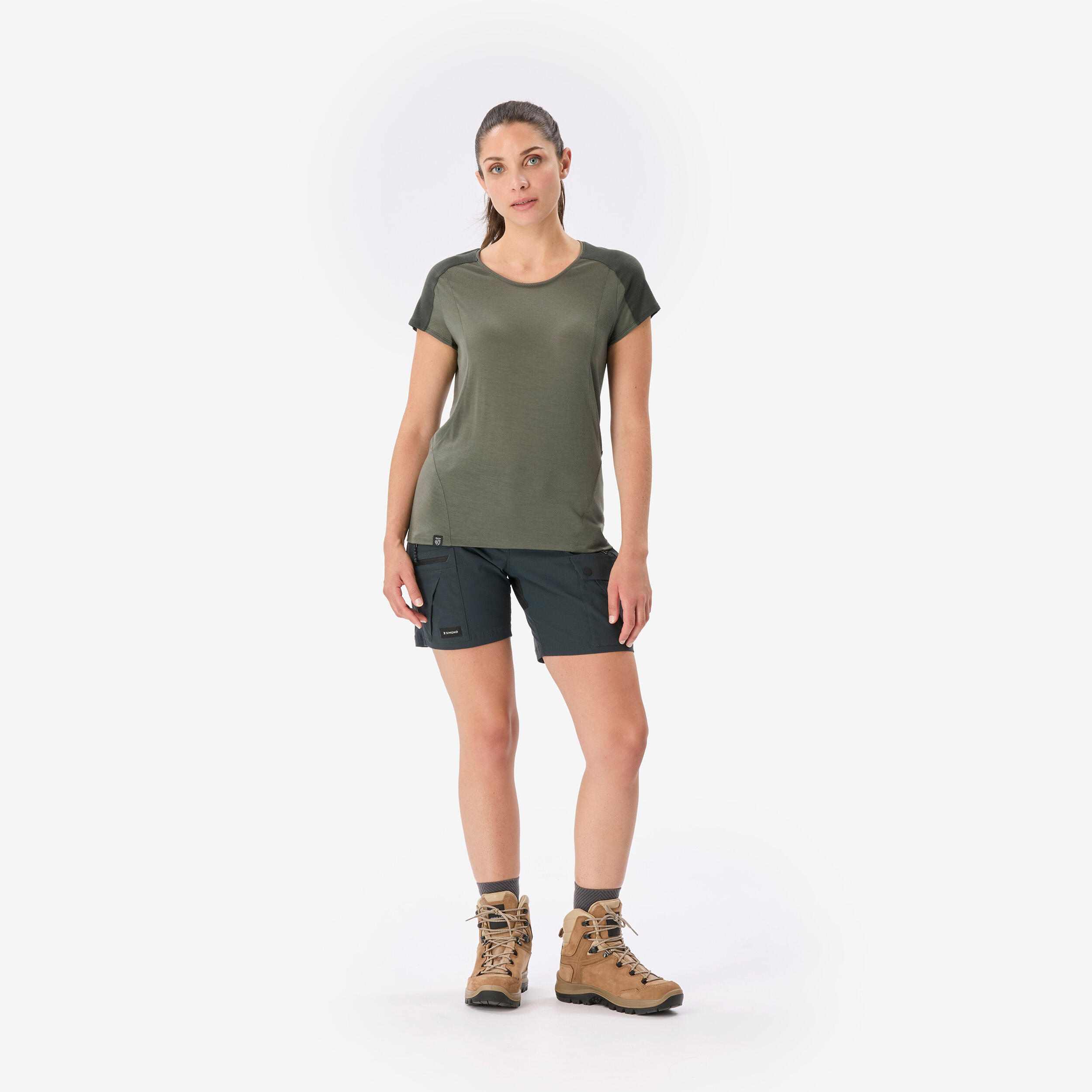 T-shirt en laine mérinos femme, Merino Resist 2/8