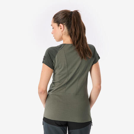 Футболка жіноча MT 500 Merino Resist для трекінгу хакі