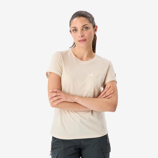 Merino T-Shirt Damen 100 % Merinowolle schwarz