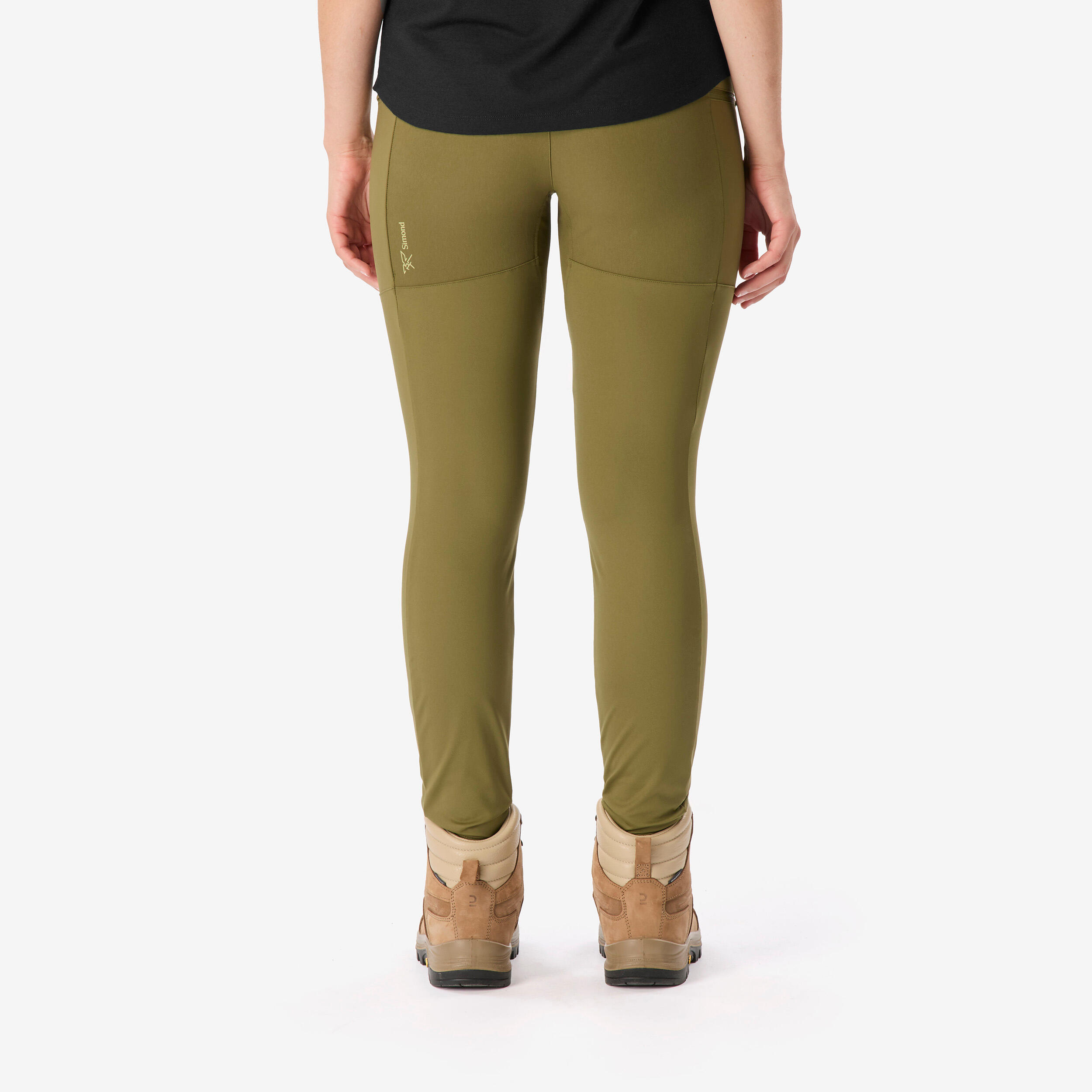 Legging de trekking résistant femme, MT500 kaki 4/8
