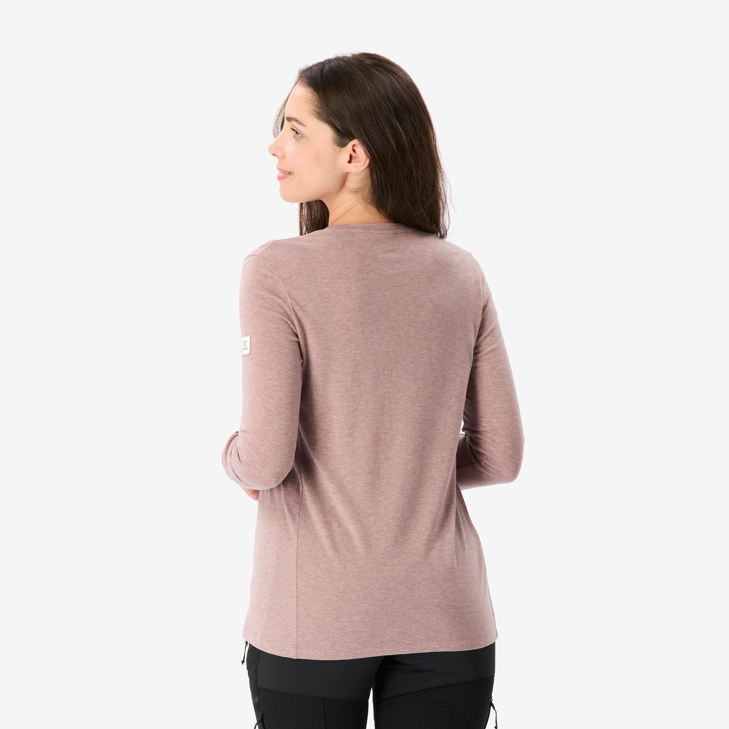 T-shirt maniche lunghe MERINO REC FRESH trekking donna rosa 4/8