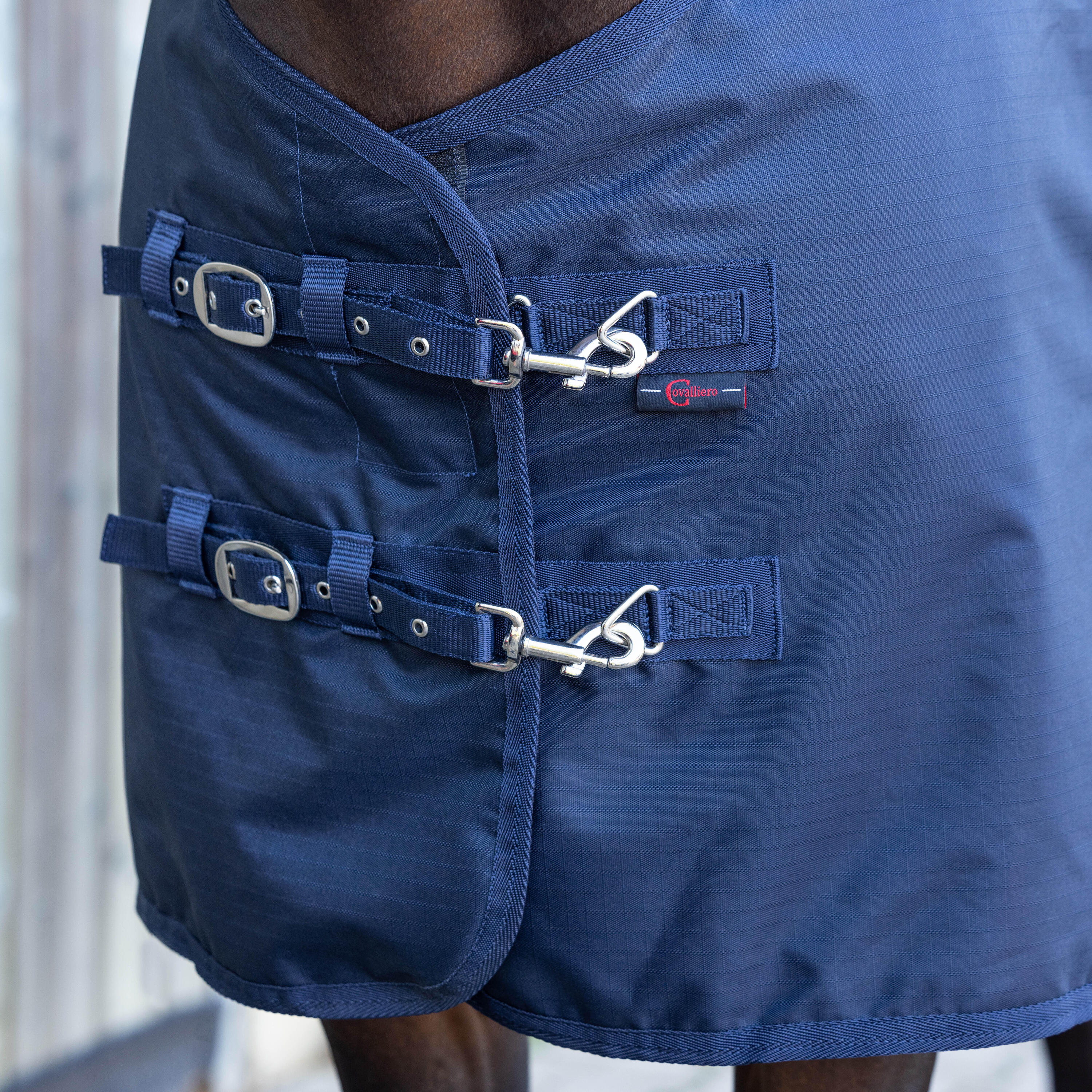 Couverture extérieur équitation imperméable cheval et poney - 200g RugBe Marine 3/5