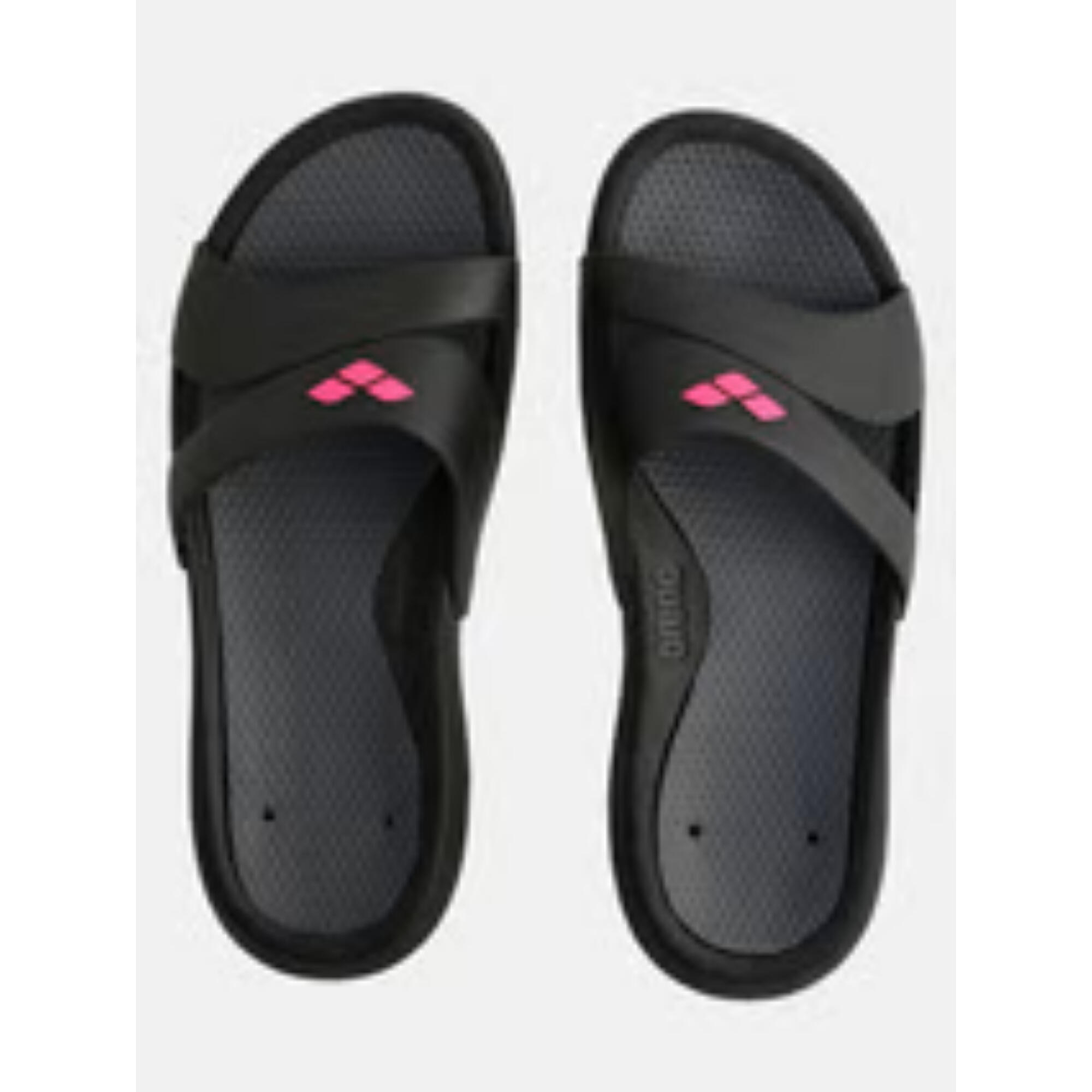 Chanclas Piscina Mujer Arena Nina negro rosa CD 2/3