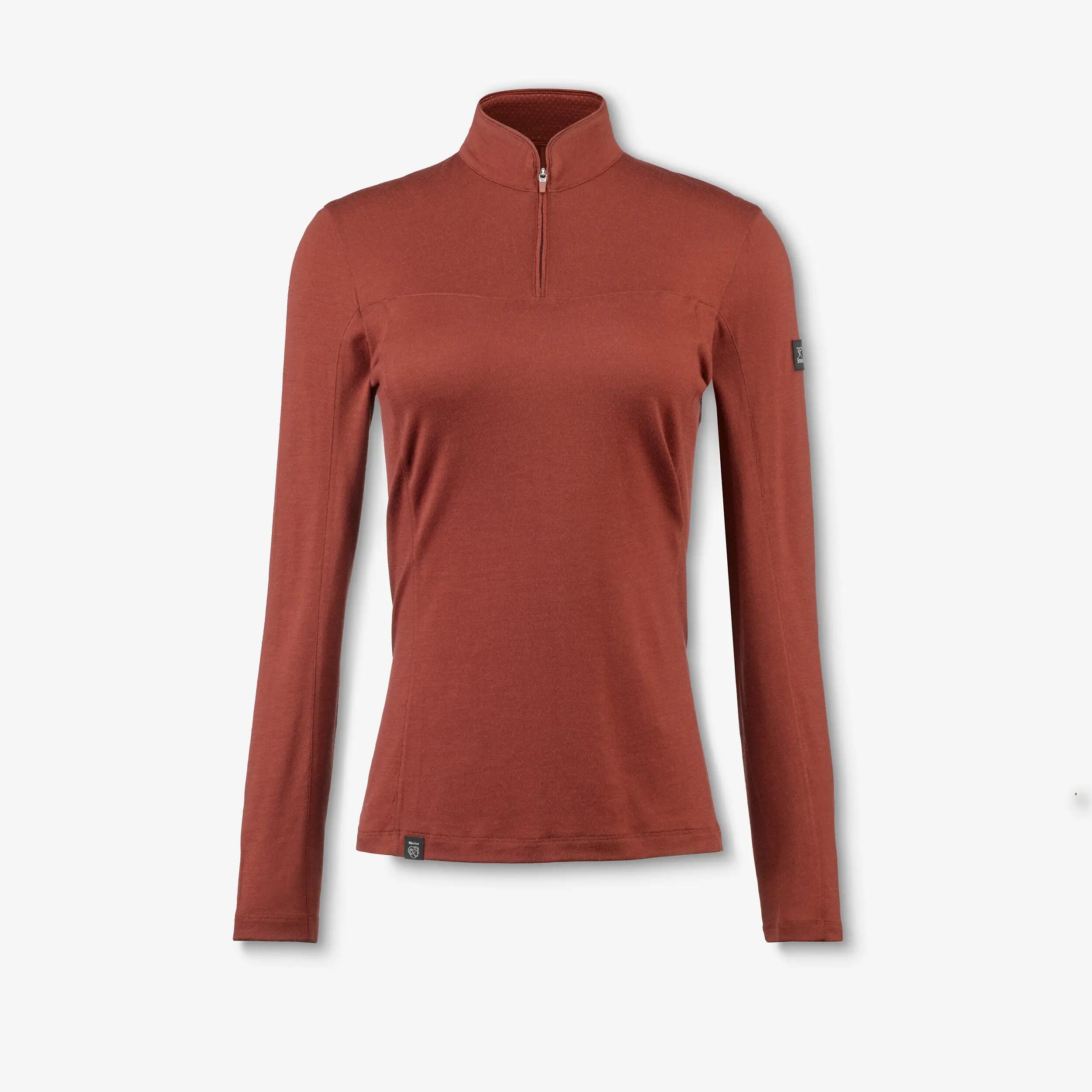 Dámské tričko s dlouhým rukávem se zipem u krku z vlny merino Merino Resist 9/9