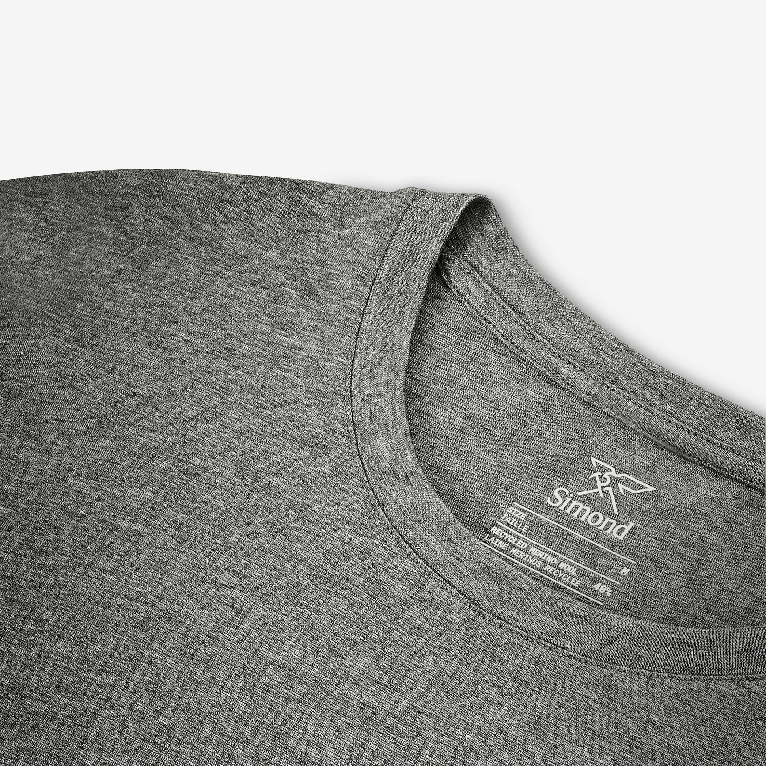 T-shirt in lana trekking uomo MERINO REC FRESH grigia 6/8