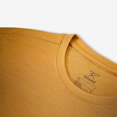 Футболка чоловіча Merino Fresh для трекінгу із мериносової вовни жовта