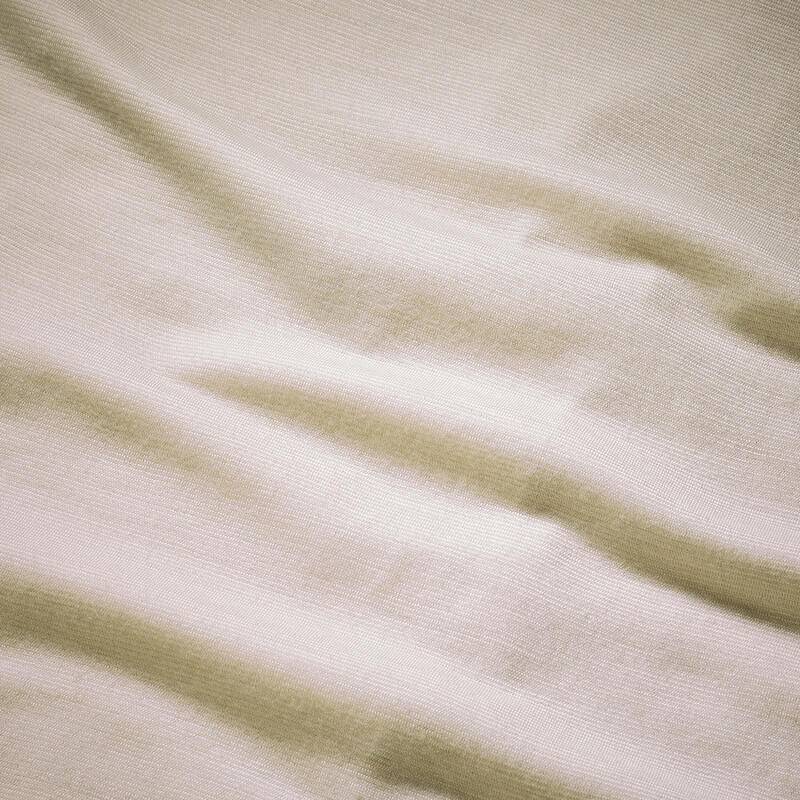 Tricou cu mânecă scurtă 100 % lână merinos, Bej, Damă