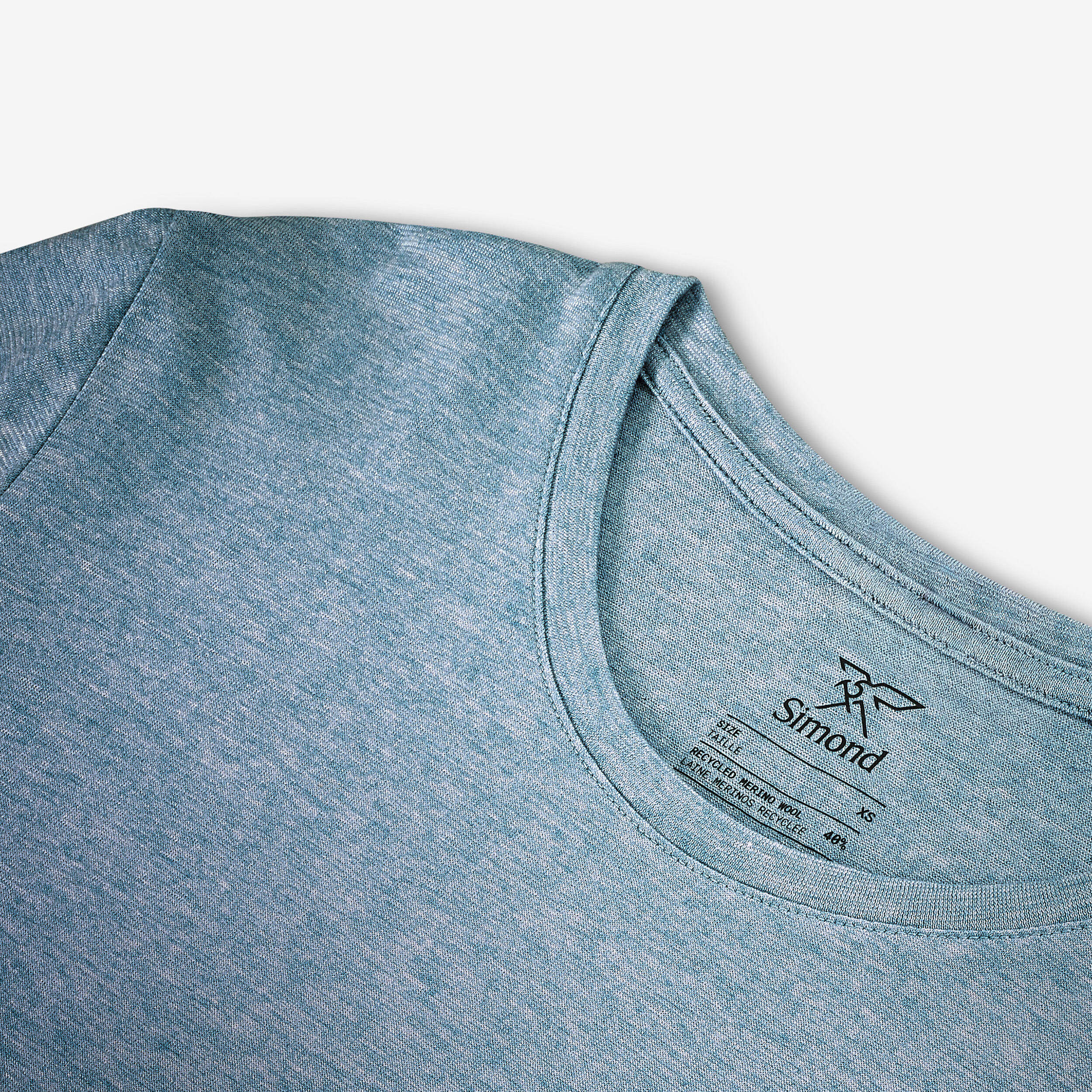 Camiseta de montaña y trekking lana merina reciclada Mujer Merino Rec Fresh 6/8