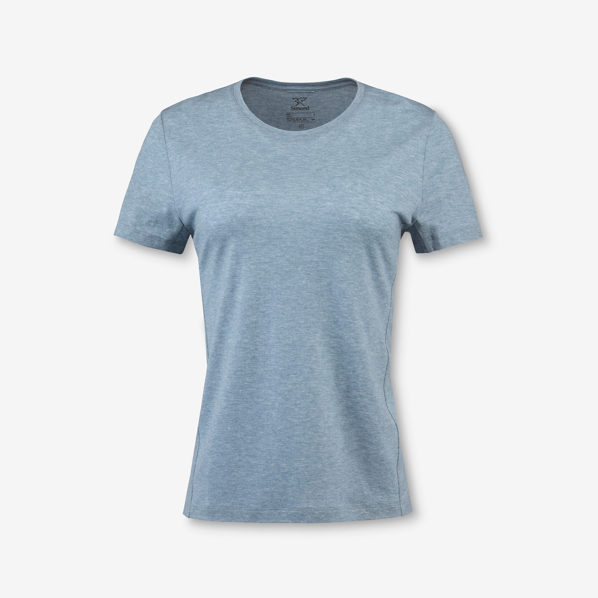 Camiseta de montaña y trekking lana merina reciclada Mujer Merino Rec Fresh 8/8