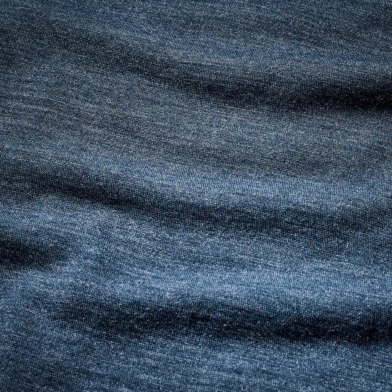 Tricou trekking cu lână merinos Merino Fresh albastru bărbați